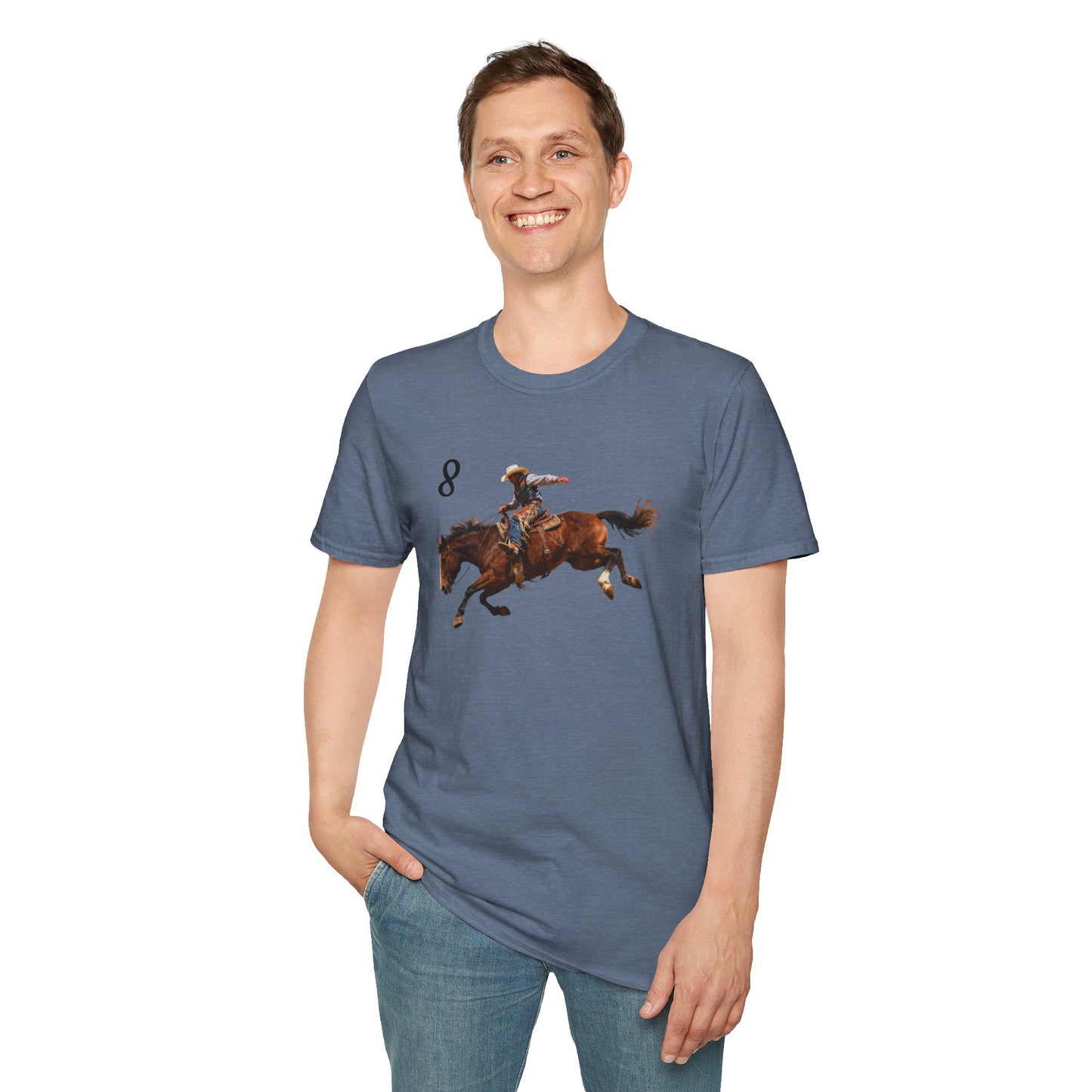 Cowboy on a Bucking Horse T-Shirt | Western Rodeo Shirt