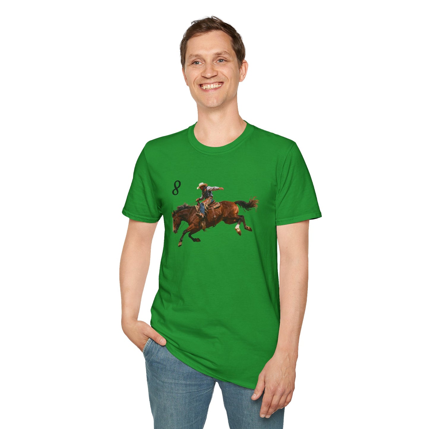 Cowboy on a Bucking Horse T-Shirt | Western Rodeo Shirt
