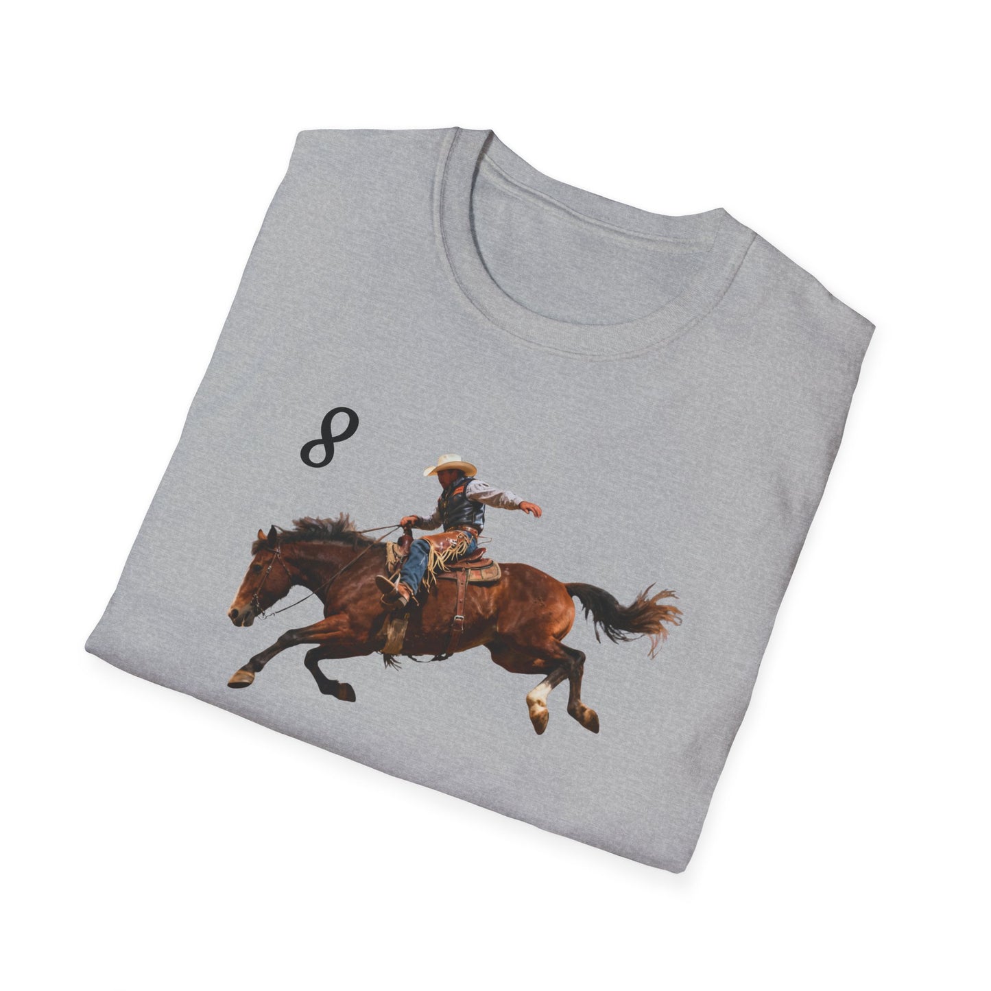 Cowboy on a Bucking Horse T-Shirt | Western Rodeo Shirt
