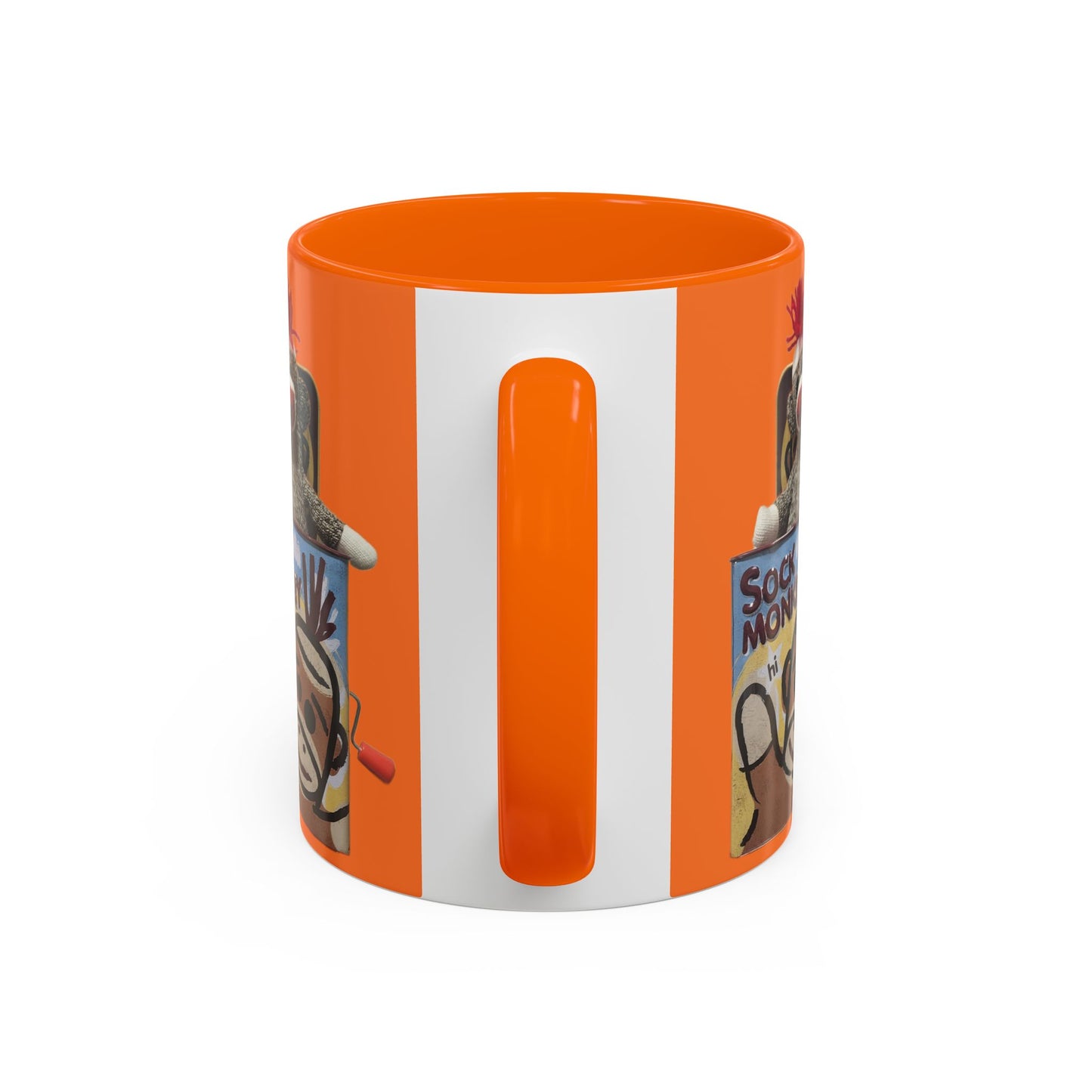 Sock Monkey Vintage Toy Accent Coffee Mug  Retro Kids and Adult Classic Memories