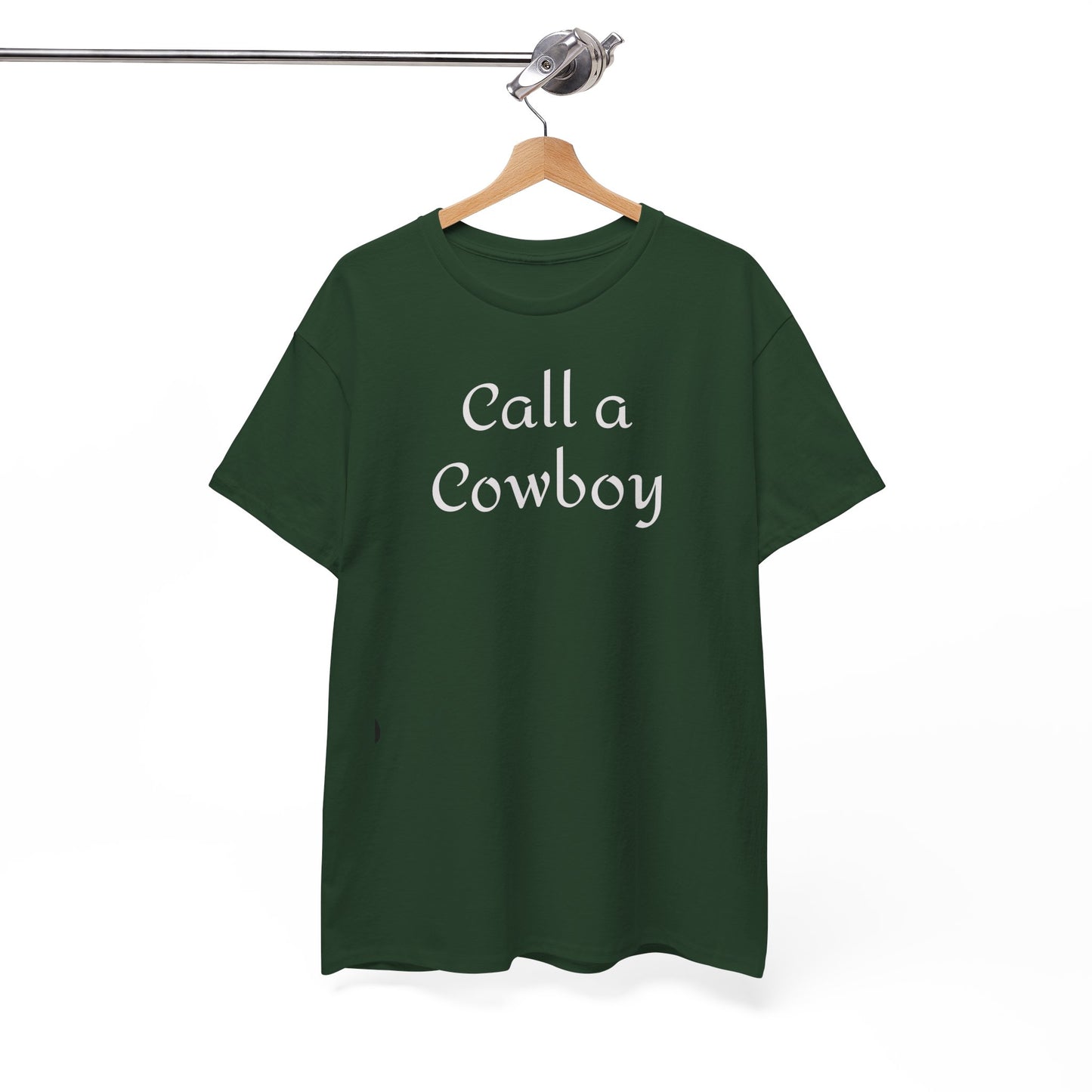 Call a Cowboy Tee | Western Text T-shirt, Rodeo Shirt