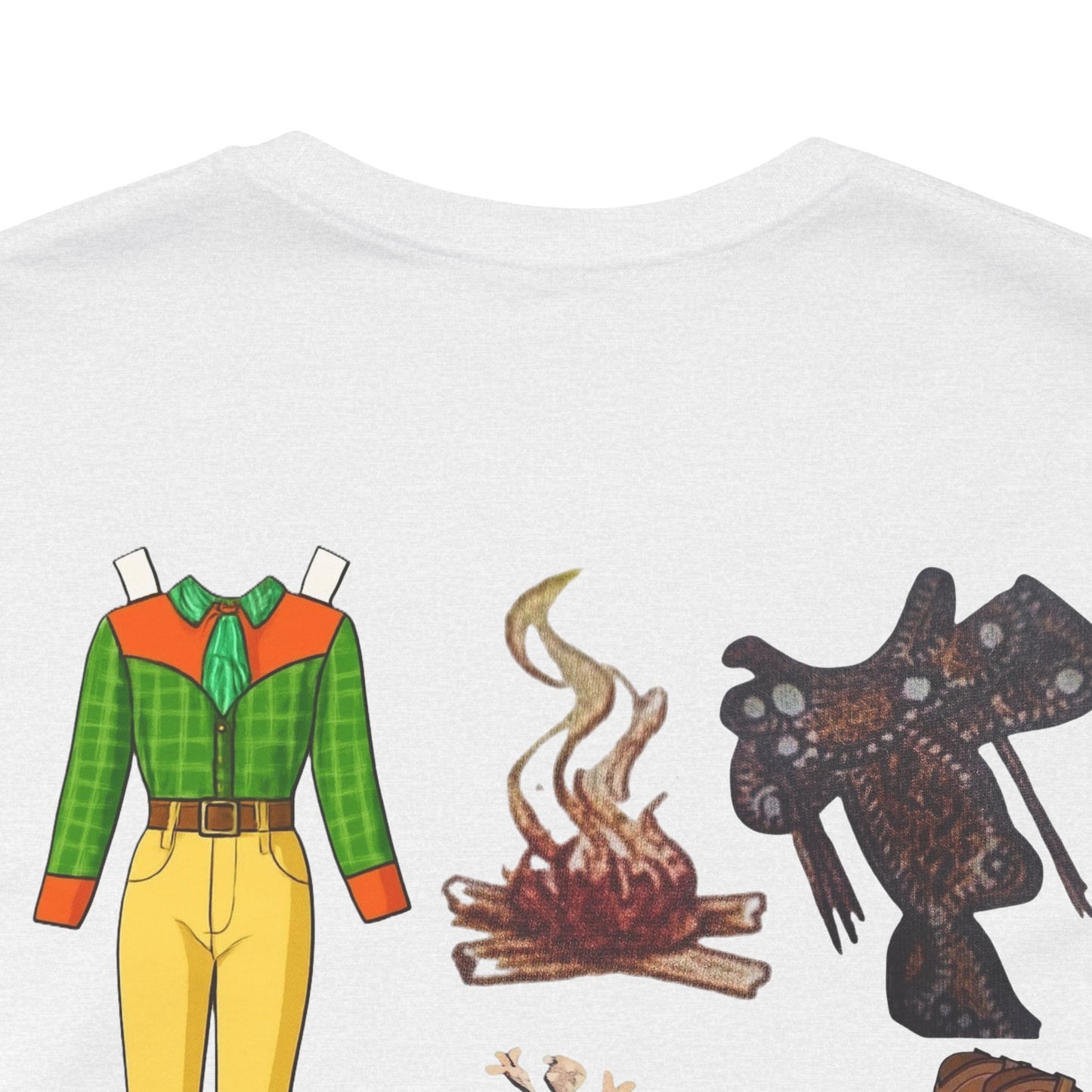Dude Ranch Paper Doll Cut-Out Vintage T-Shirt