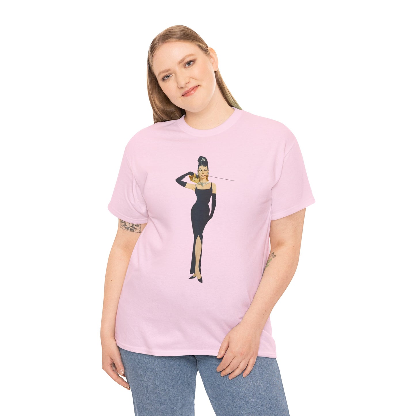 Elegant Lady Evening Dress Tee — Vintage Glam Woman Graphic T-Shirt