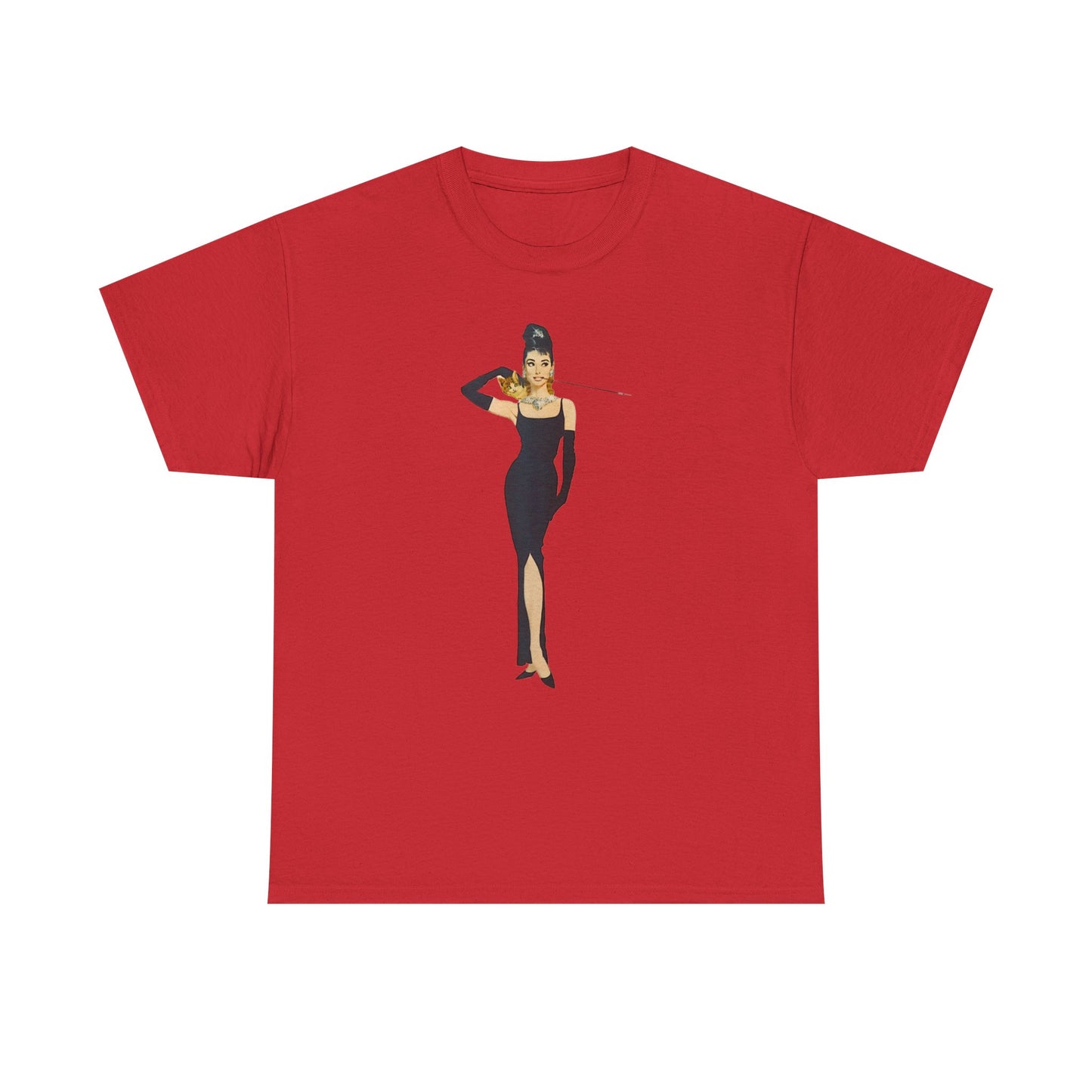 Elegant Lady Evening Dress Tee — Vintage Glam Woman Graphic T-Shirt