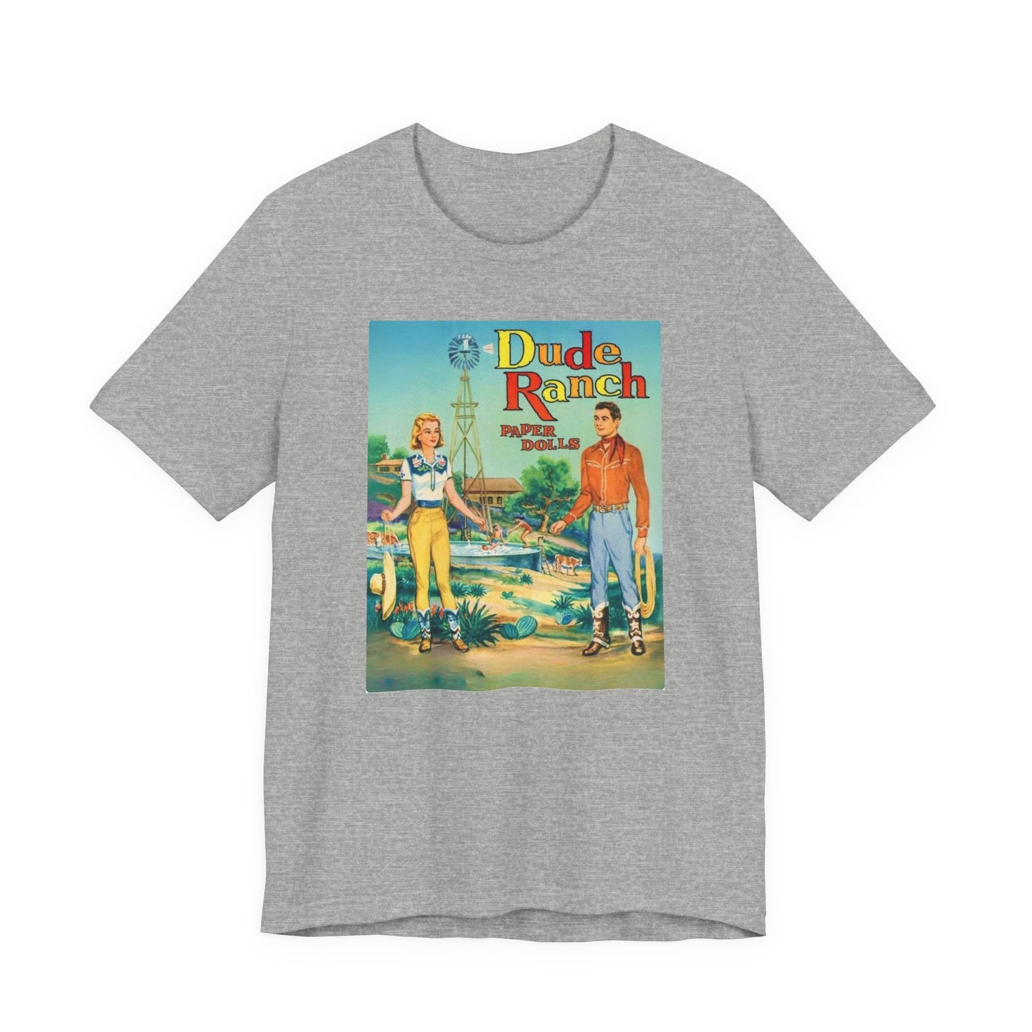 Dude Ranch Paper Doll Cut-Out Vintage T-Shirt