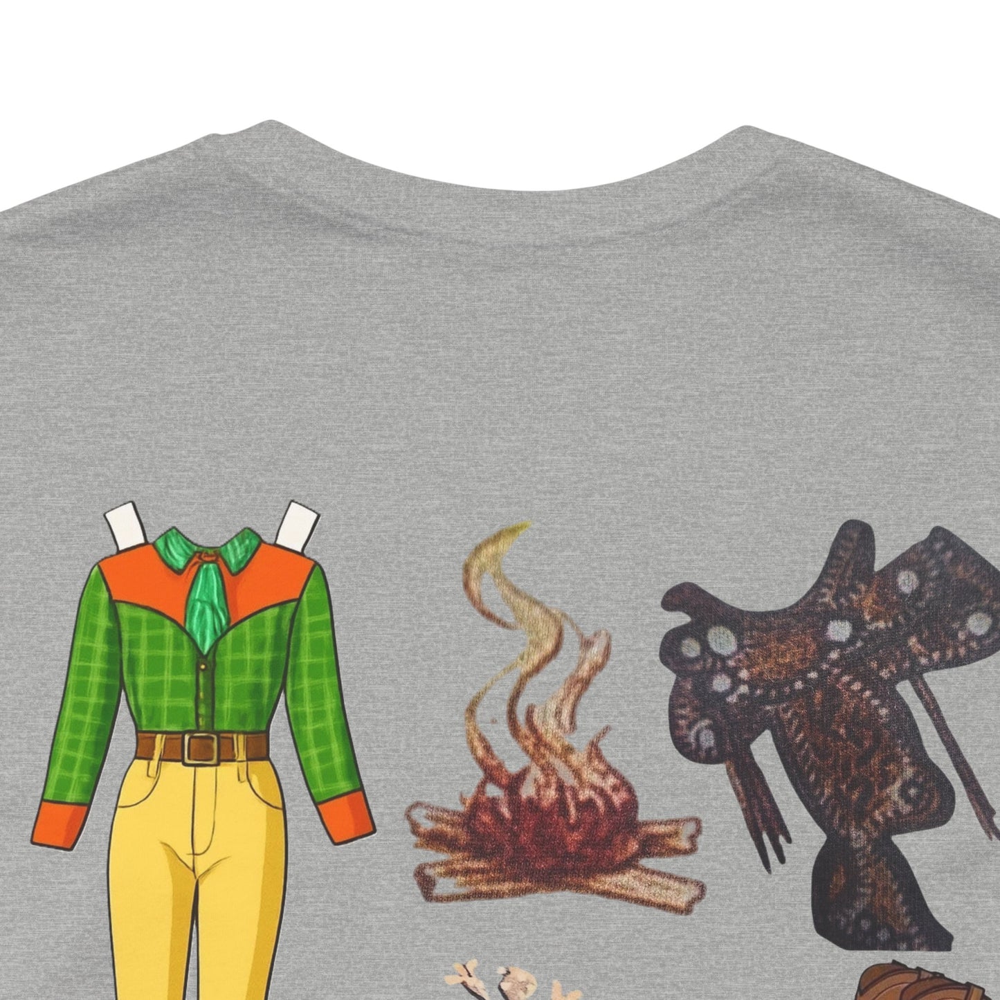 Dude Ranch Paper Doll Cut-Out Vintage T-Shirt