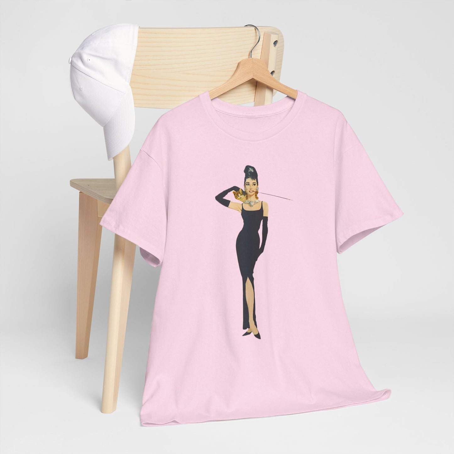 Elegant Lady Evening Dress Tee — Vintage Glam Woman Graphic T-Shirt