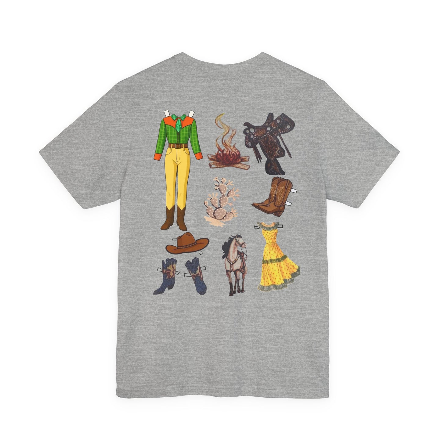 Dude Ranch Paper Doll Cut-Out Vintage T-Shirt