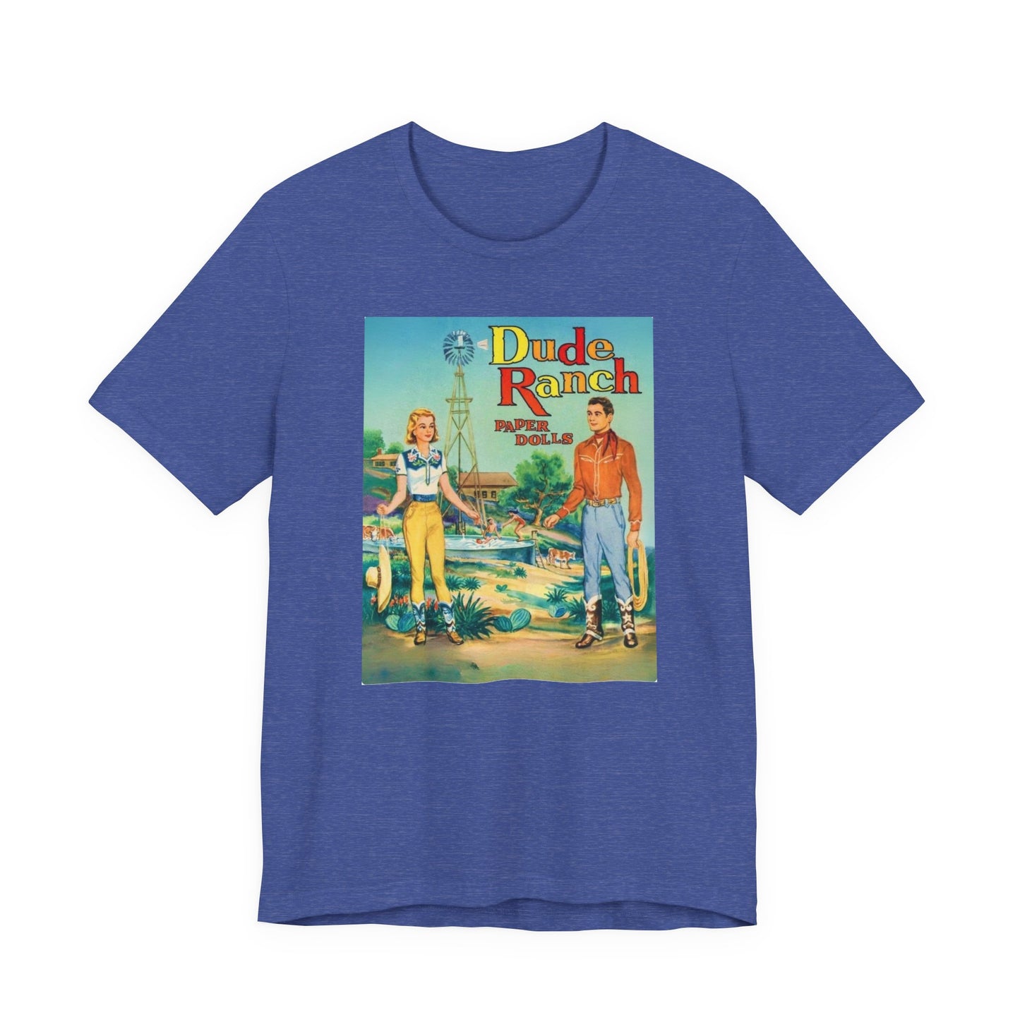 Dude Ranch Paper Doll Cut-Out Vintage T-Shirt