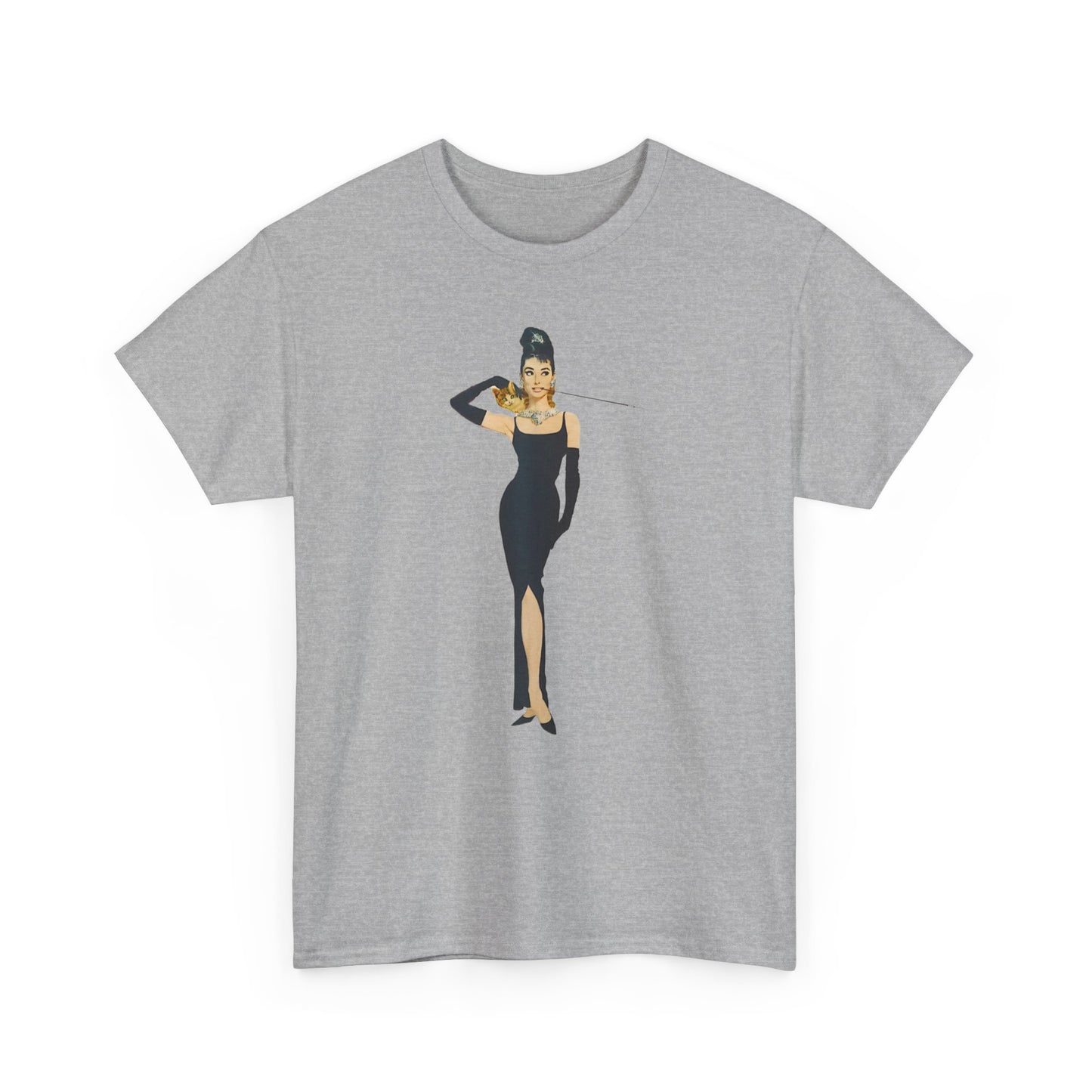 Elegant Lady Evening Dress Tee — Vintage Glam Woman Graphic T-Shirt