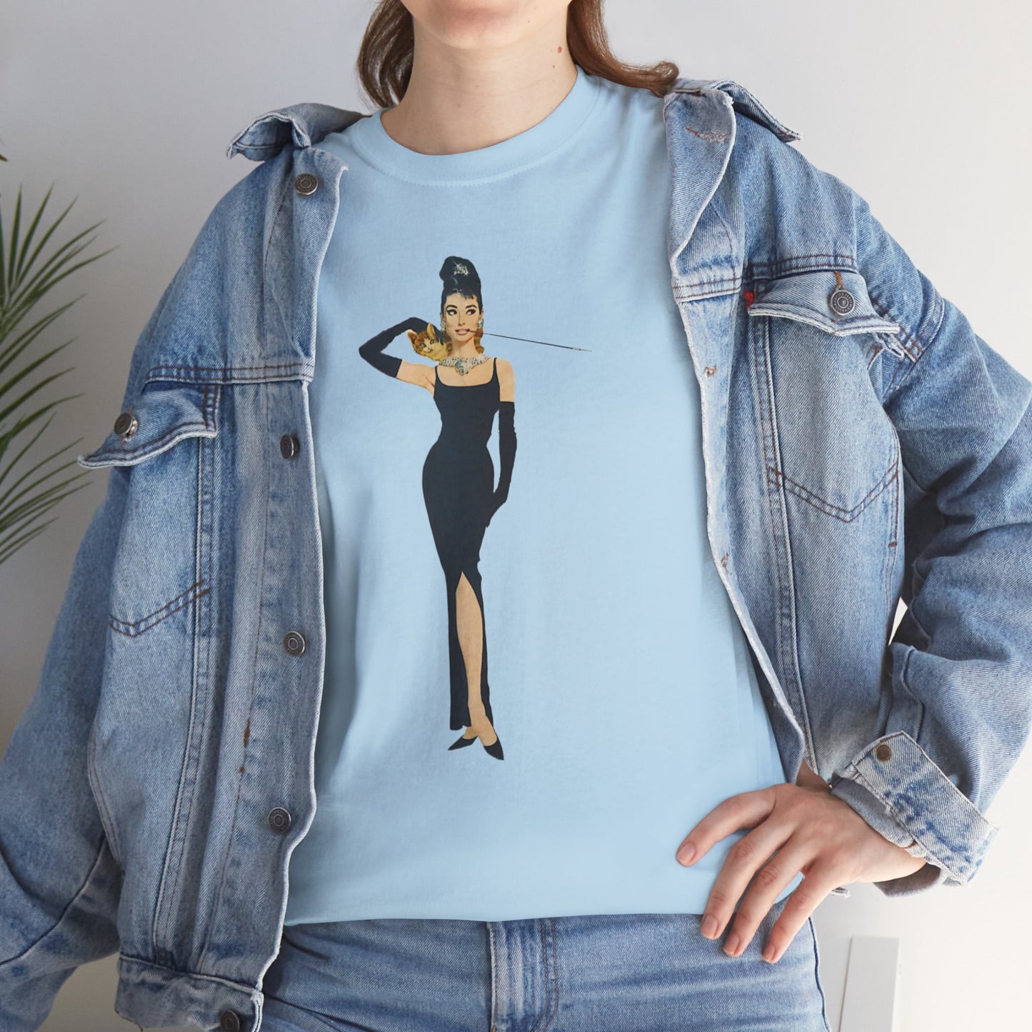 Elegant Lady Evening Dress Tee — Vintage Glam Woman Graphic T-Shirt