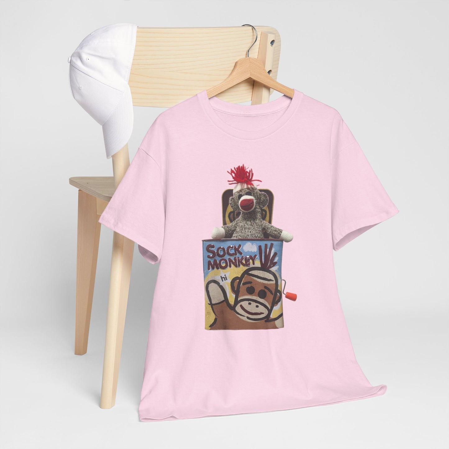 Sock Monkey Graphic T‑Shirt — Retro Toy Illustration Tee