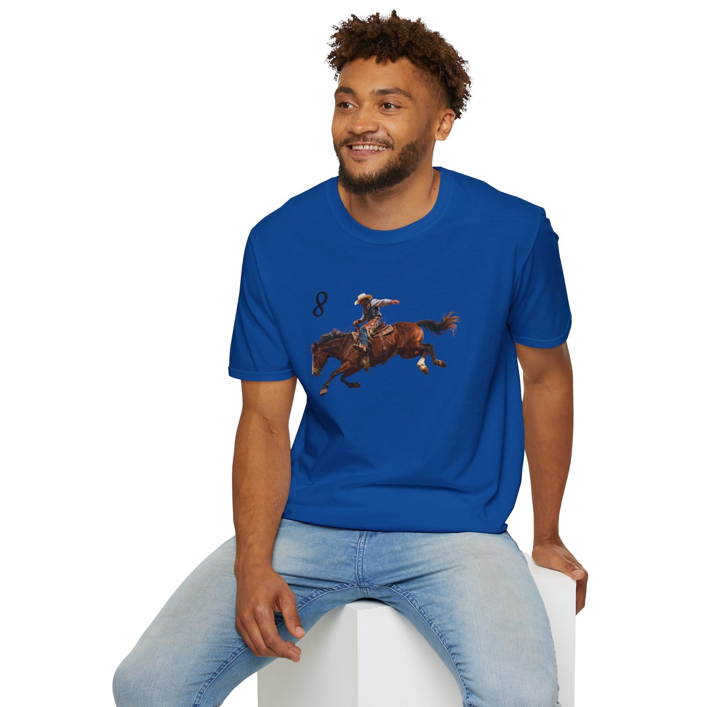 Cowboy on a Bucking Horse T-Shirt | Western Rodeo Shirt
