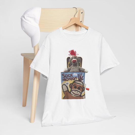 Sock Monkey Graphic T‑Shirt — Retro Toy Illustration Tee