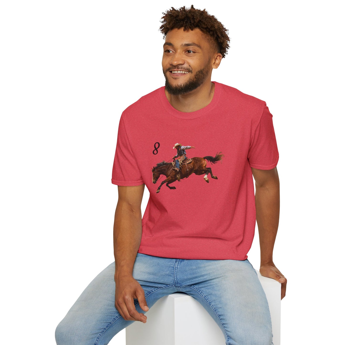 Cowboy on a Bucking Horse T-Shirt | Western Rodeo Shirt