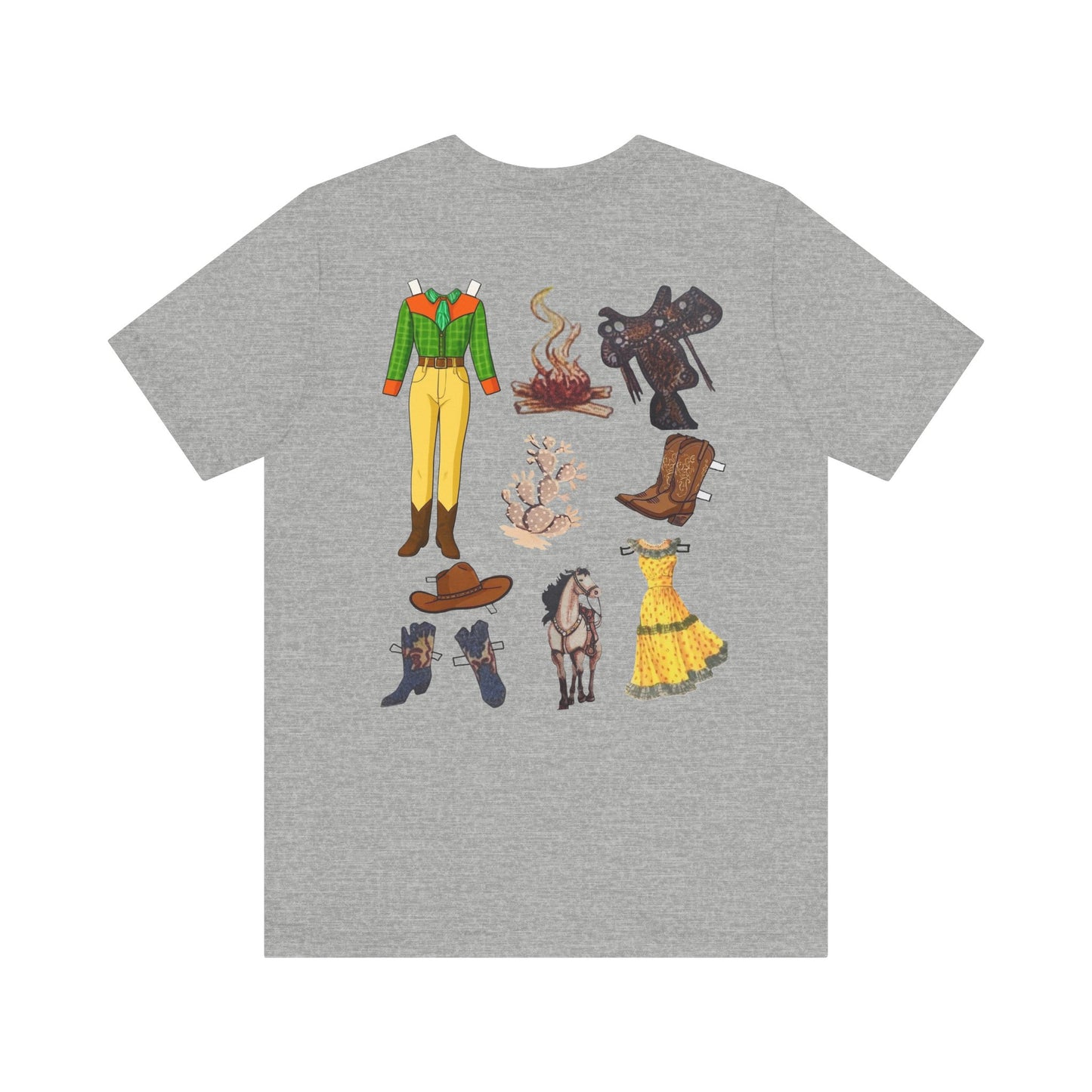 Dude Ranch Paper Doll Cut-Out Vintage T-Shirt