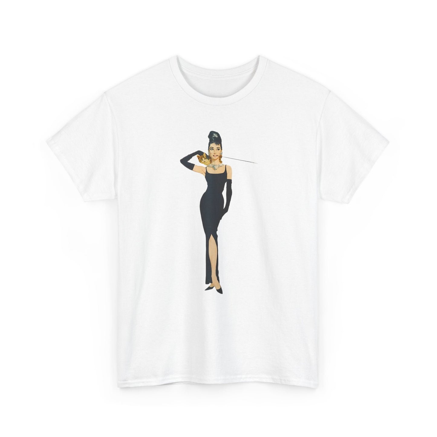 Elegant Lady Evening Dress Tee — Vintage Glam Woman Graphic T-Shirt