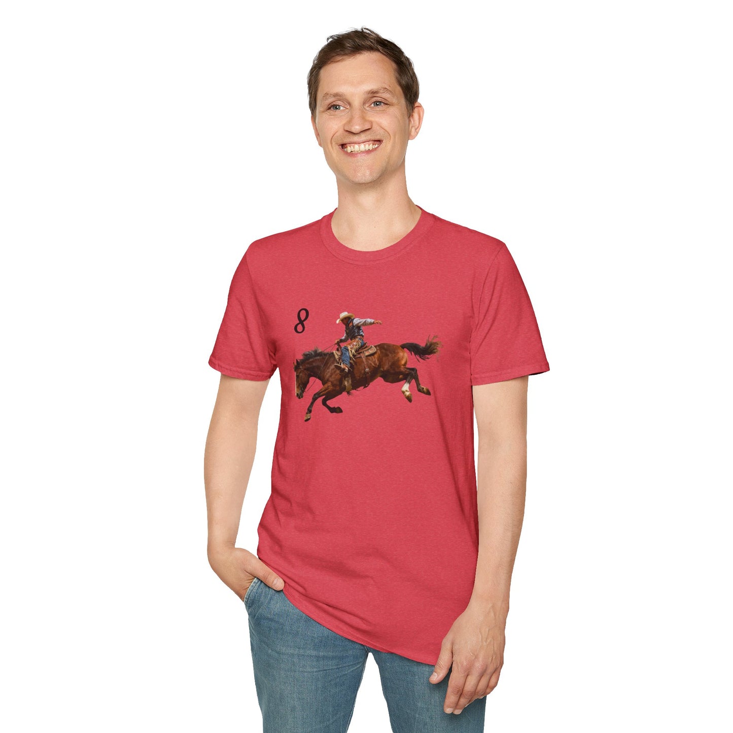 Cowboy on a Bucking Horse T-Shirt | Western Rodeo Shirt