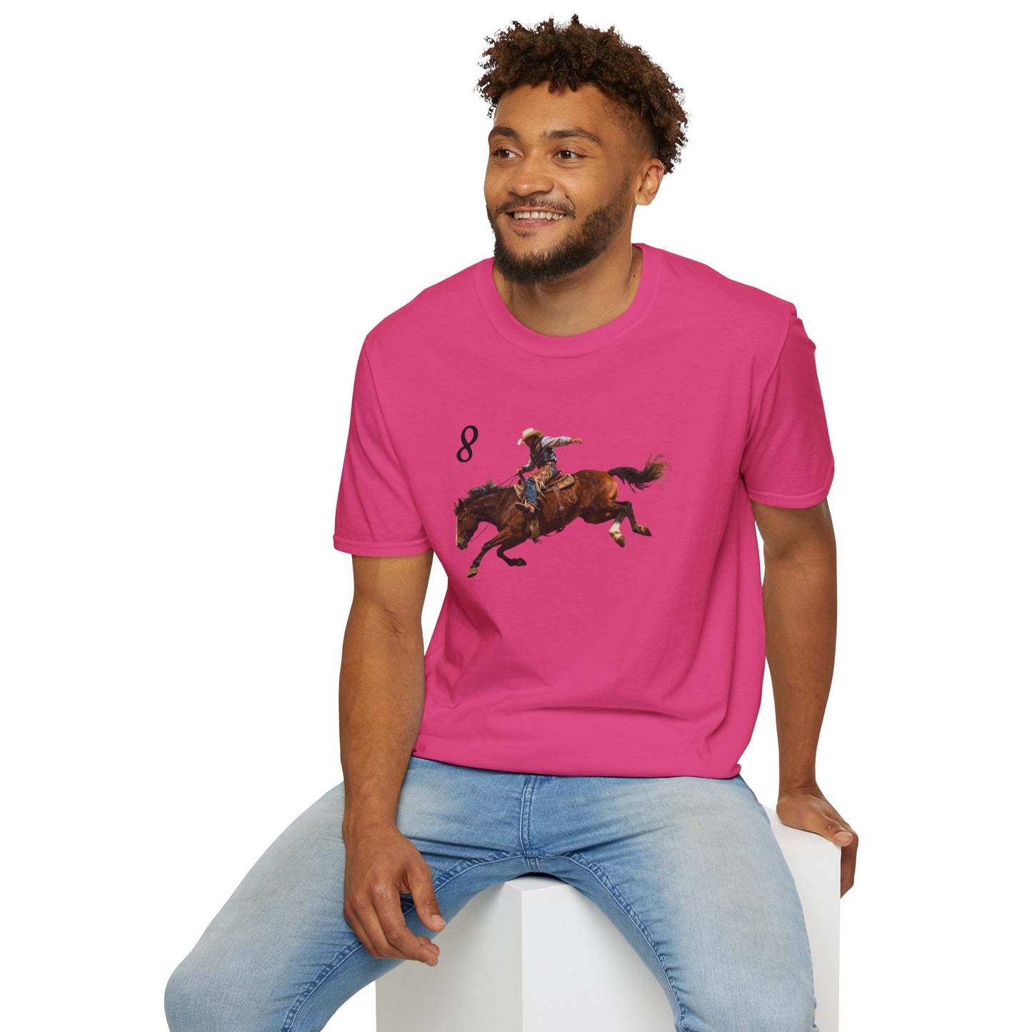 Cowboy on a Bucking Horse T-Shirt | Western Rodeo Shirt