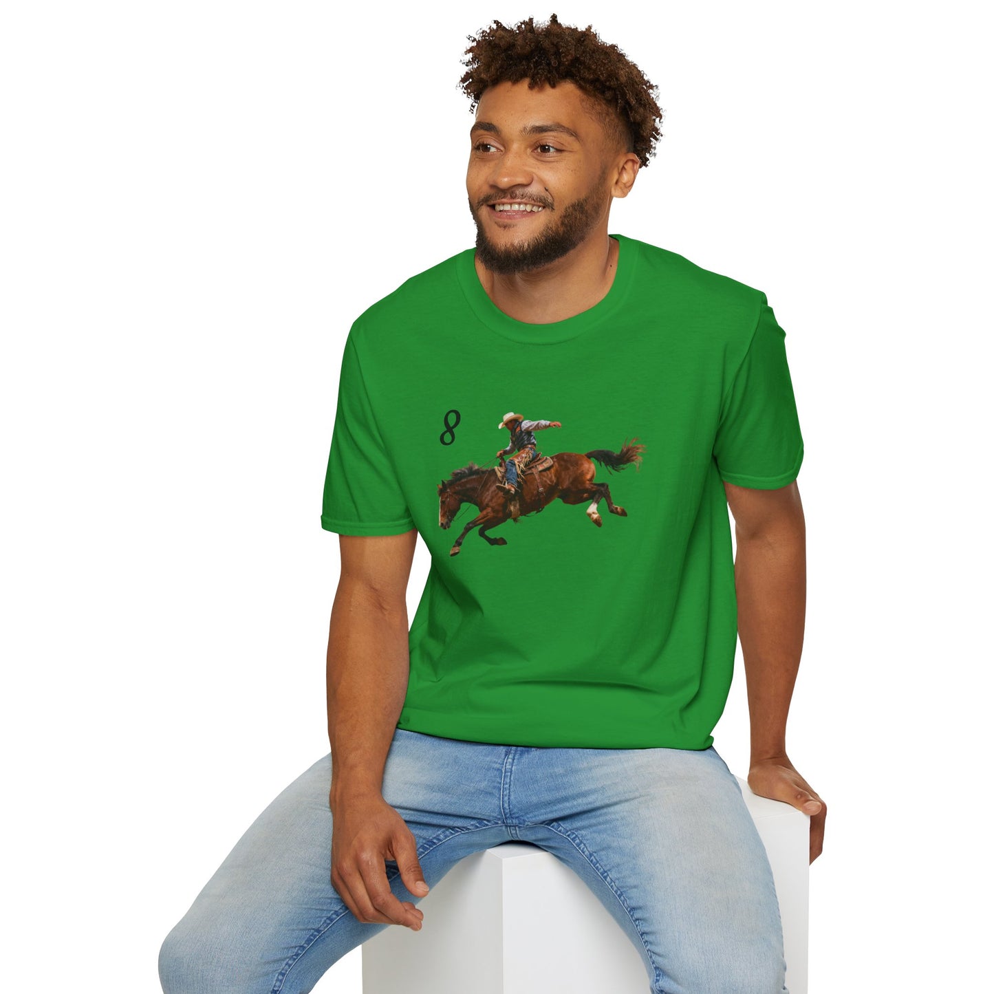 Cowboy on a Bucking Horse T-Shirt | Western Rodeo Shirt
