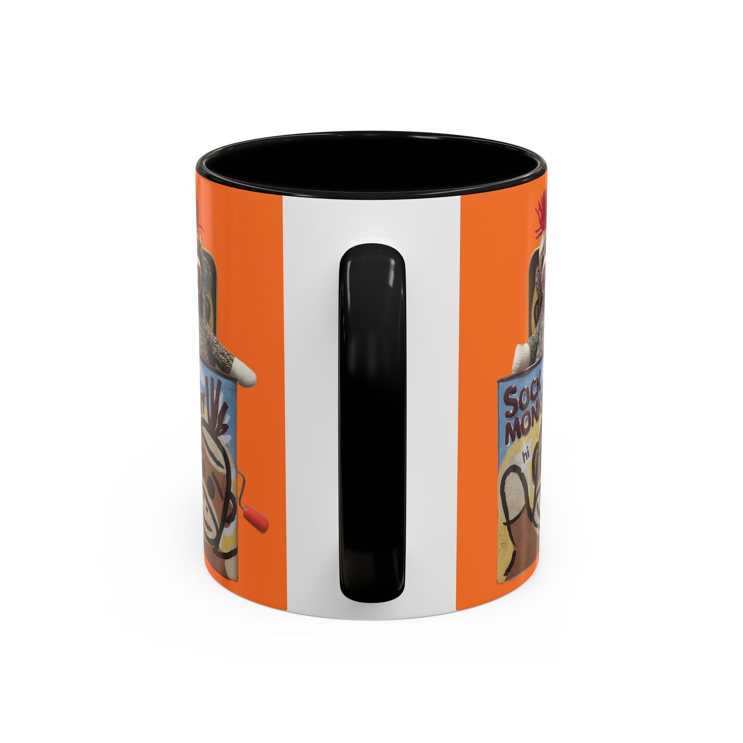 Sock Monkey Vintage Toy Accent Coffee Mug  Retro Kids and Adult Classic Memories