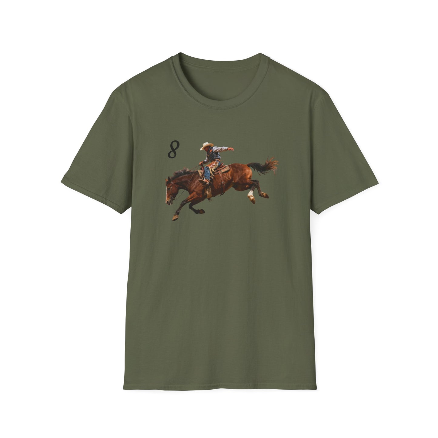 Cowboy on a Bucking Horse T-Shirt | Western Rodeo Shirt