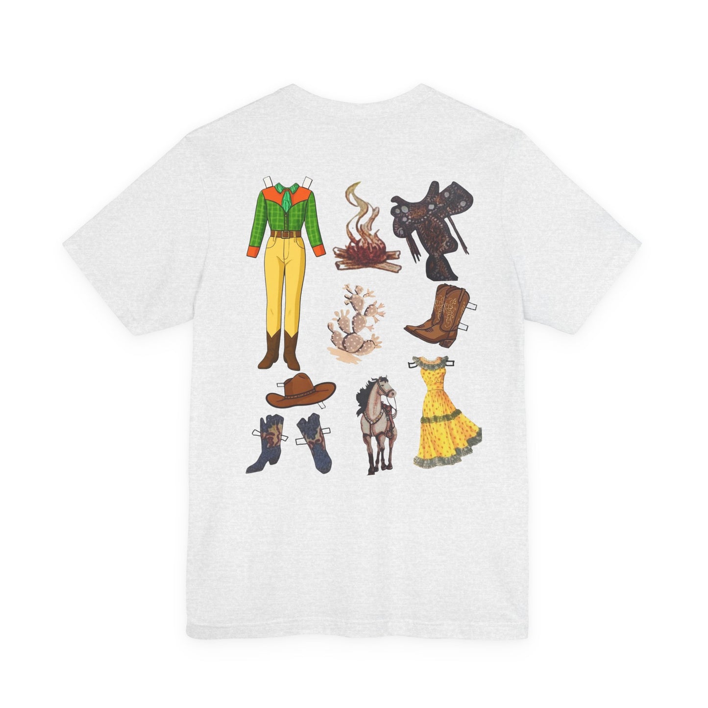 Dude Ranch Paper Doll Cut-Out Vintage T-Shirt