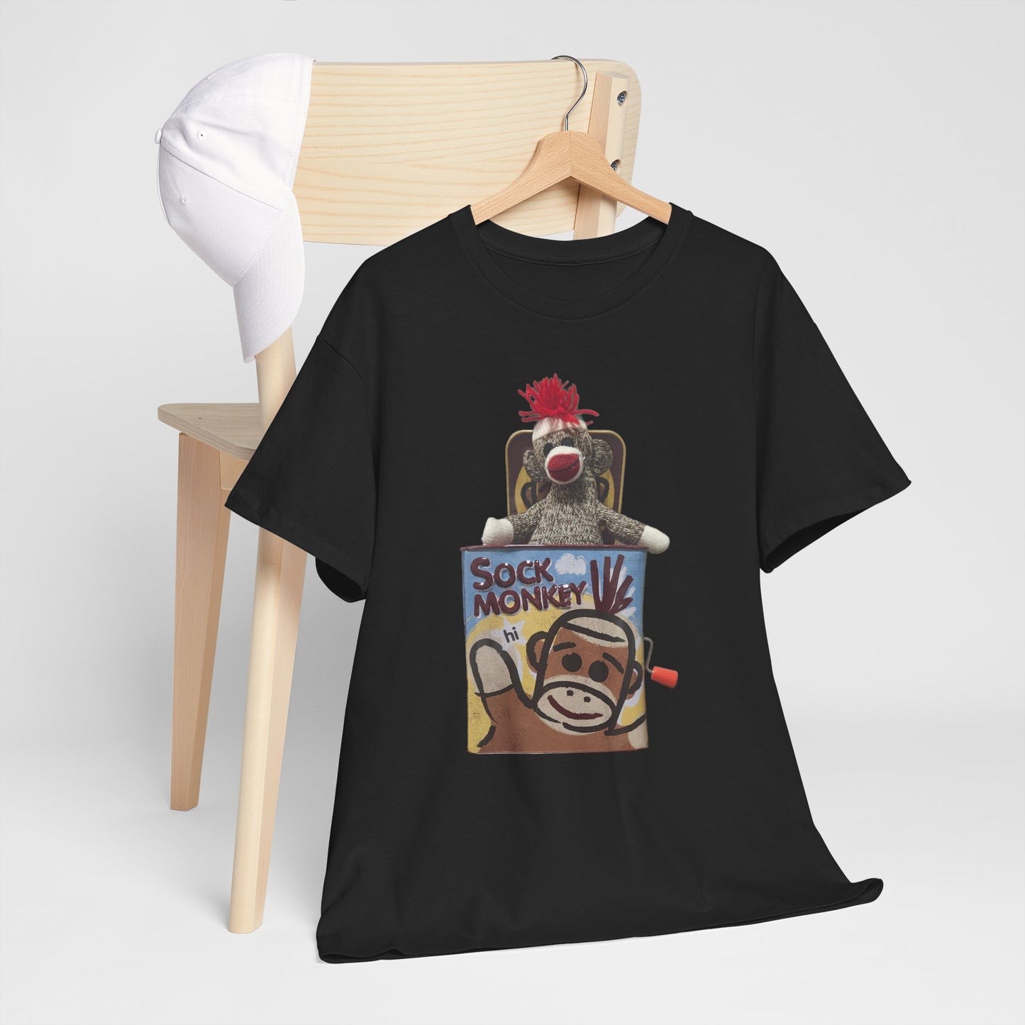 Sock Monkey Graphic T‑Shirt — Retro Toy Illustration Tee