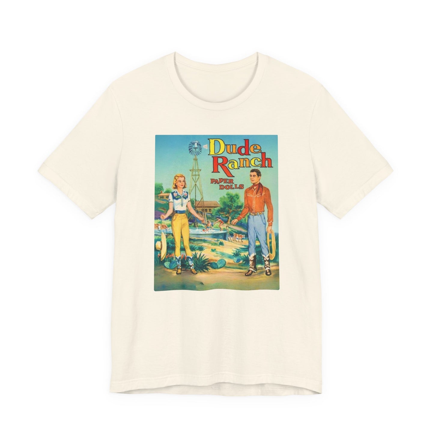 Dude Ranch Paper Doll Cut-Out Vintage T-Shirt