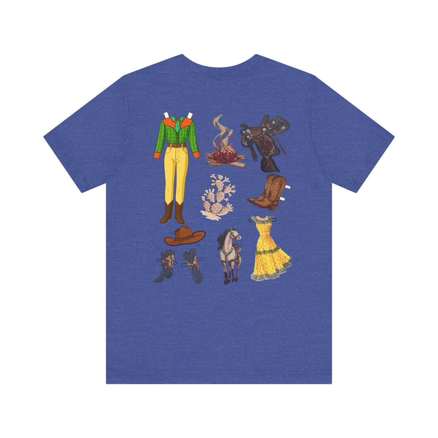 Dude Ranch Paper Doll Cut-Out Vintage T-Shirt