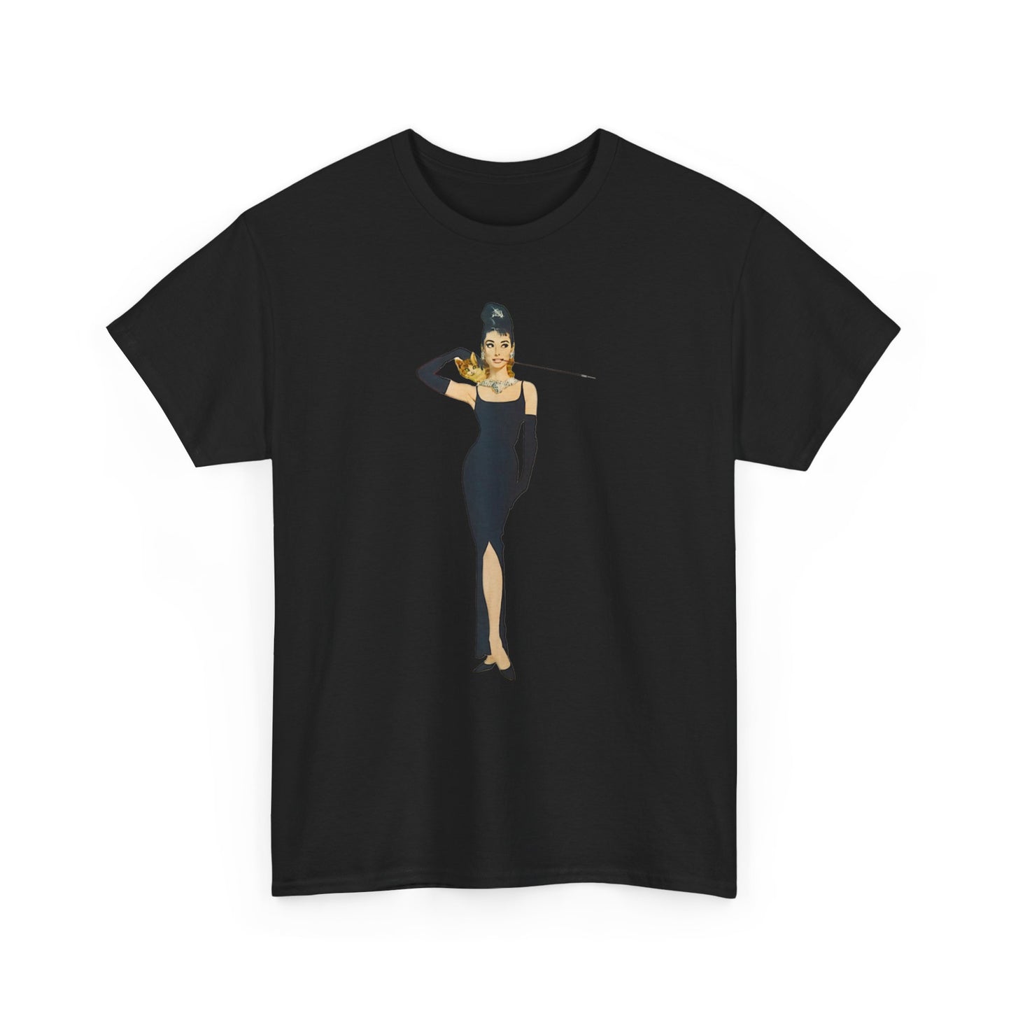 Elegant Lady Evening Dress Tee — Vintage Glam Woman Graphic T-Shirt