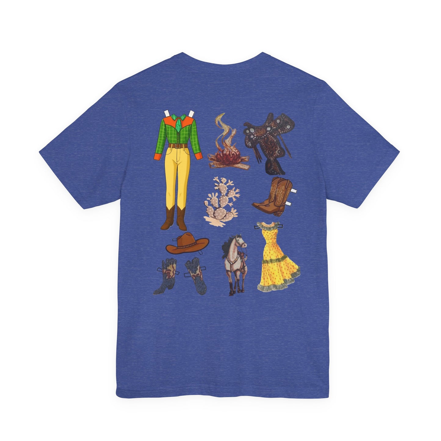 Dude Ranch Paper Doll Cut-Out Vintage T-Shirt
