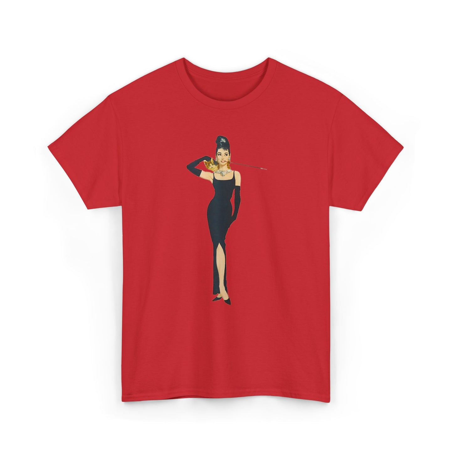 Elegant Lady Evening Dress Tee — Vintage Glam Woman Graphic T-Shirt