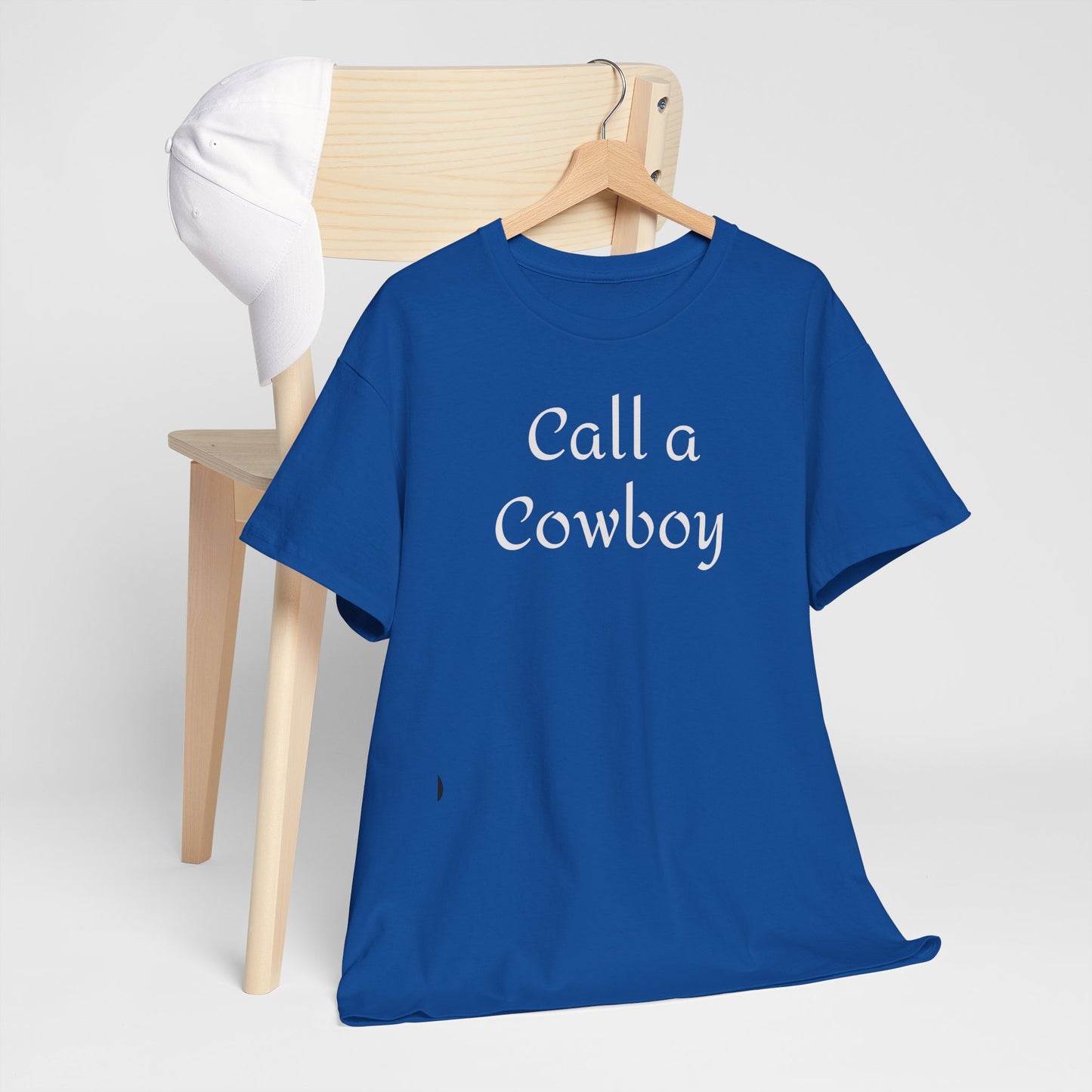 Call a Cowboy Tee | Western Text T-shirt, Rodeo Shirt