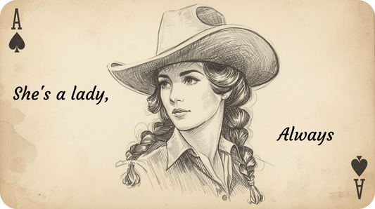 She's a Lady Always Vintage Western Playing Card Phone Case