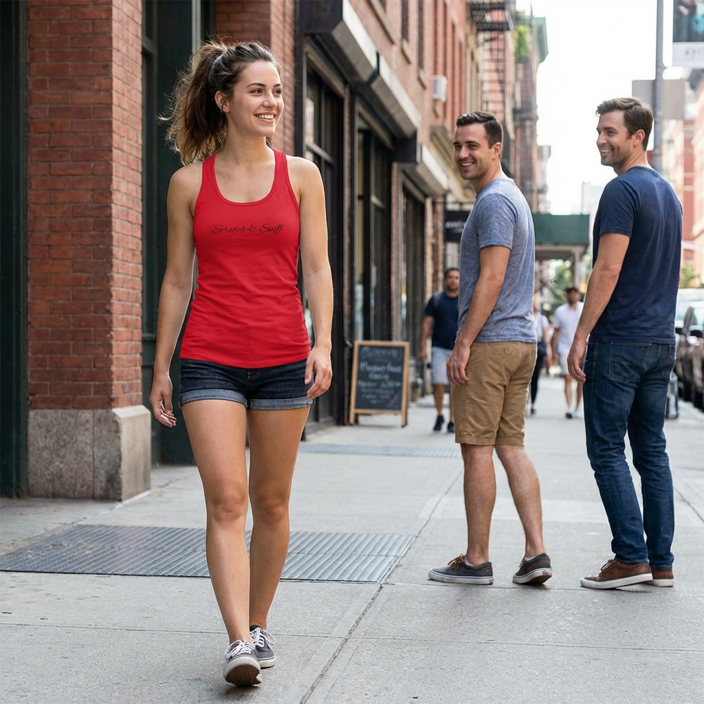 Scratch-and-Sniff Scented Design Racerback Tank