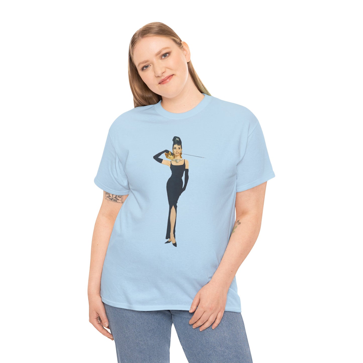 Elegant Lady Evening Dress Tee — Vintage Glam Woman Graphic T-Shirt