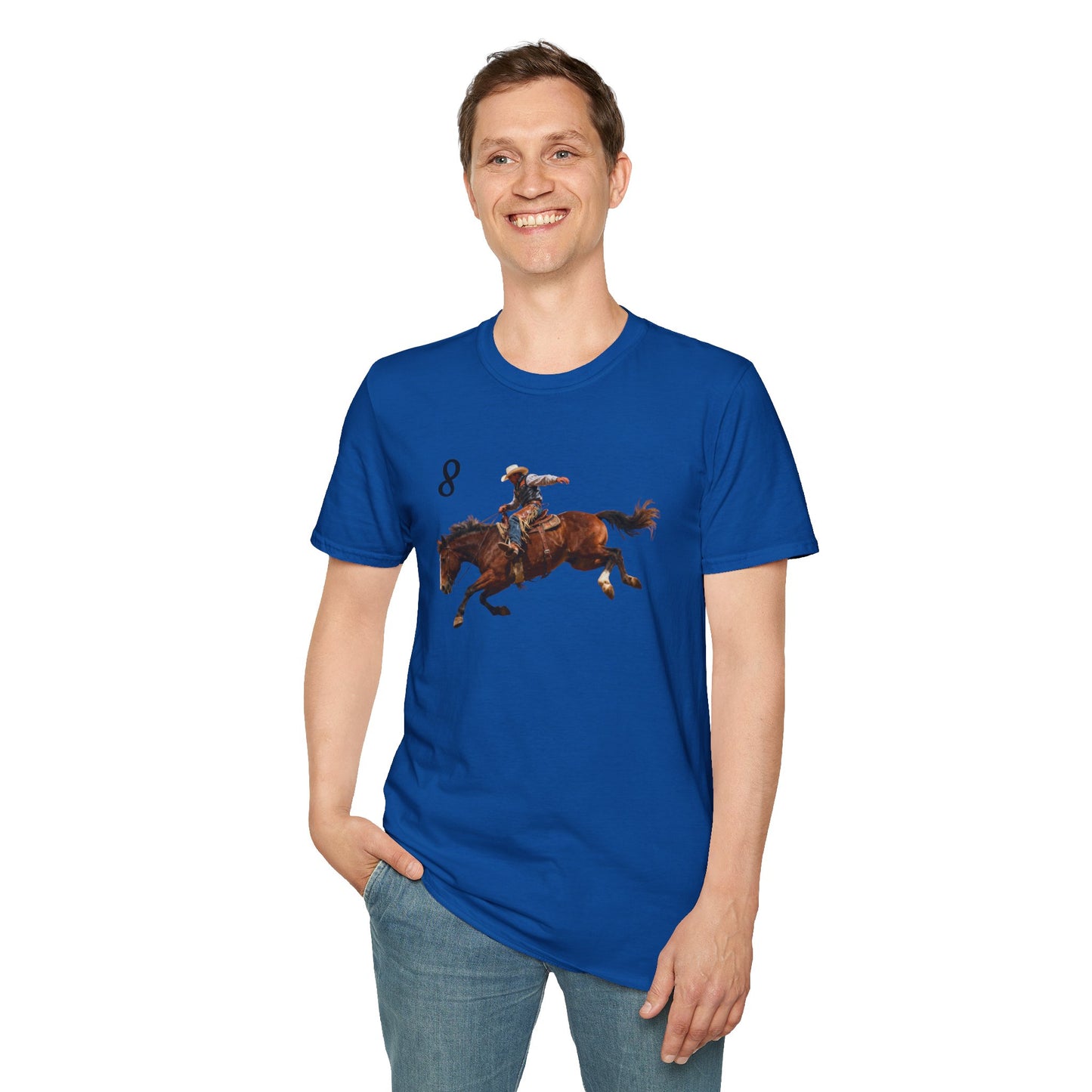 Cowboy on a Bucking Horse T-Shirt | Western Rodeo Shirt