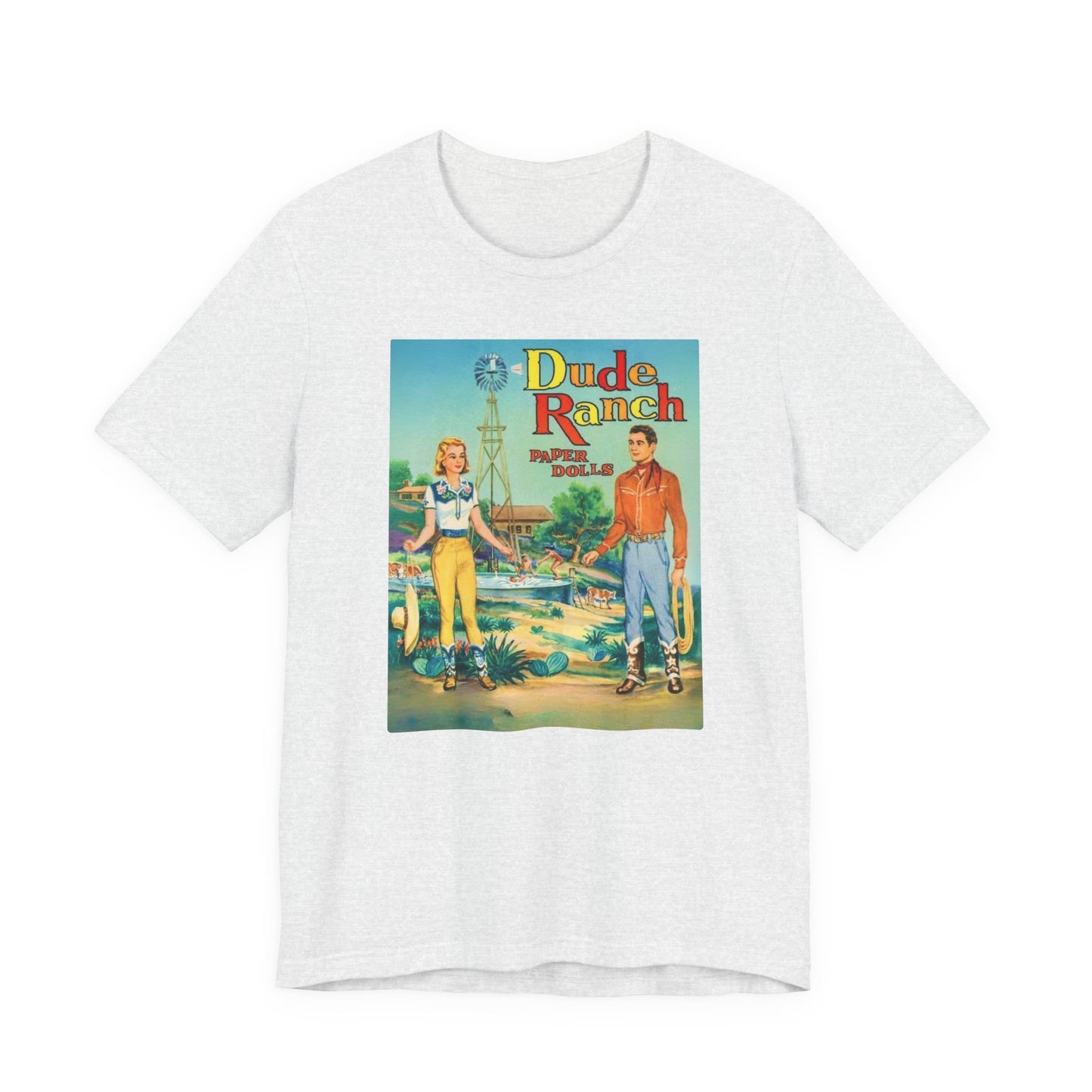 Dude Ranch Paper Doll Cut-Out Vintage T-Shirt