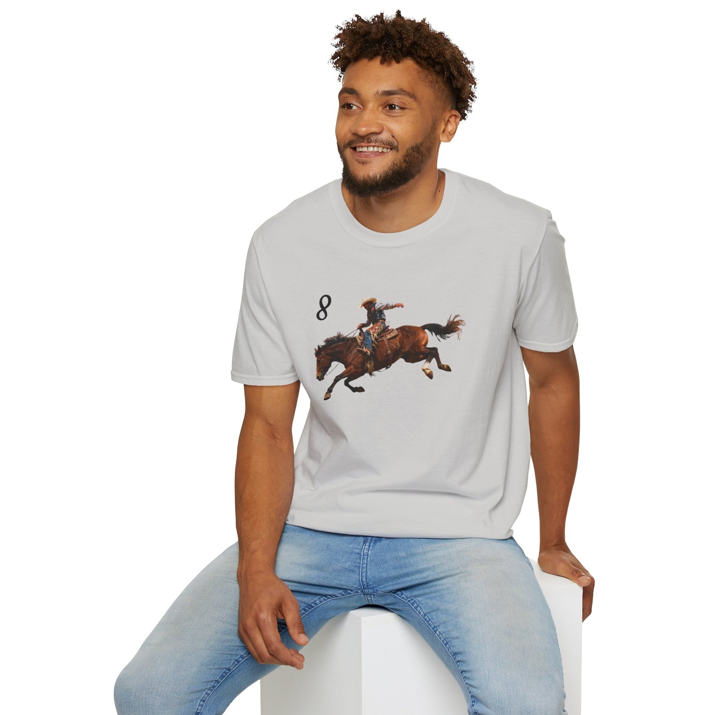 Cowboy on a Bucking Horse T-Shirt | Western Rodeo Shirt