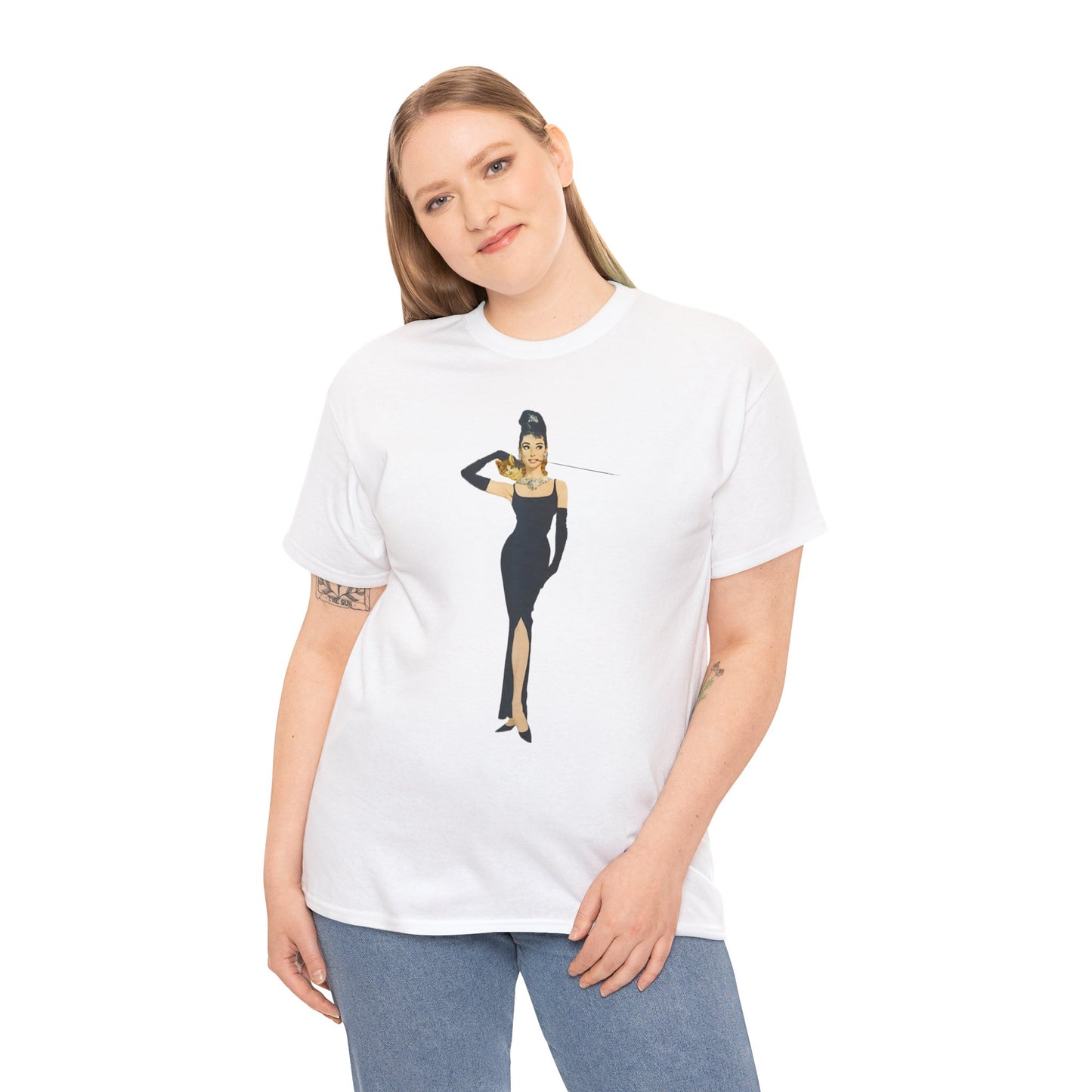 Elegant Lady Evening Dress Tee — Vintage Glam Woman Graphic T-Shirt