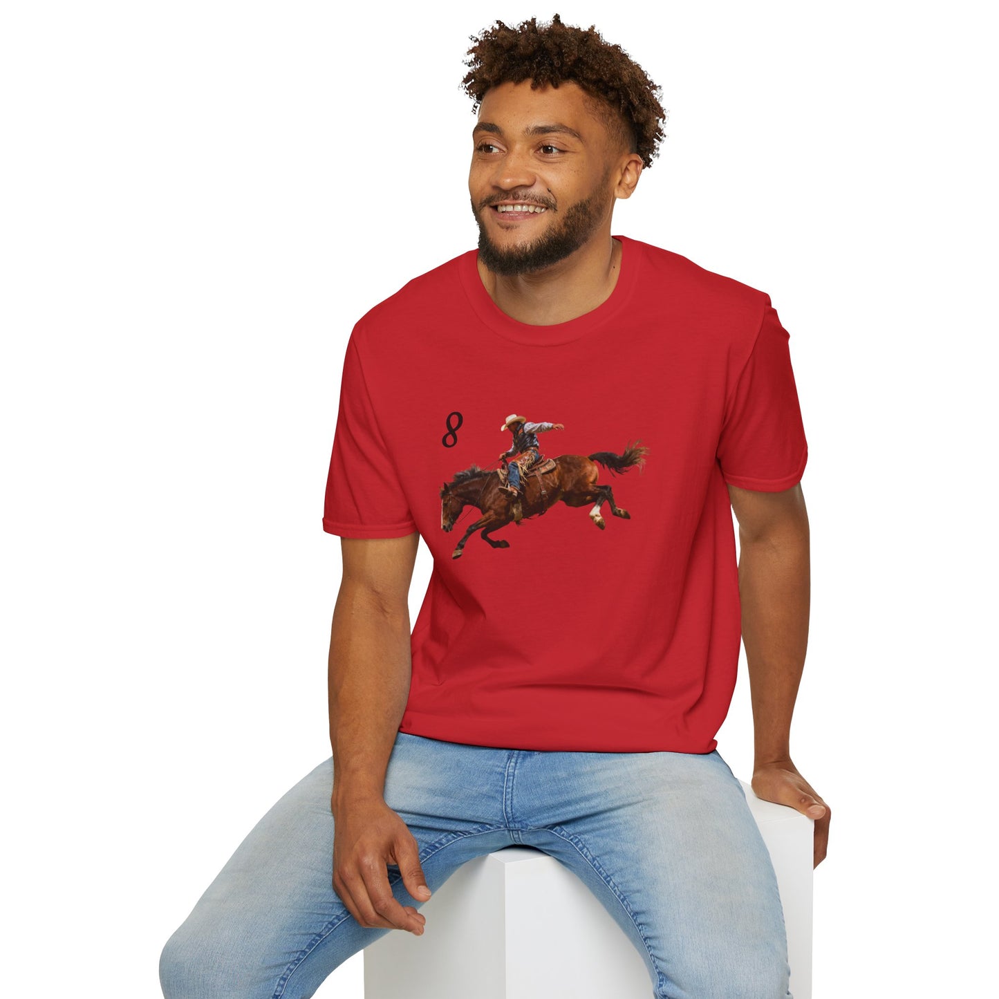 Cowboy on a Bucking Horse T-Shirt | Western Rodeo Shirt