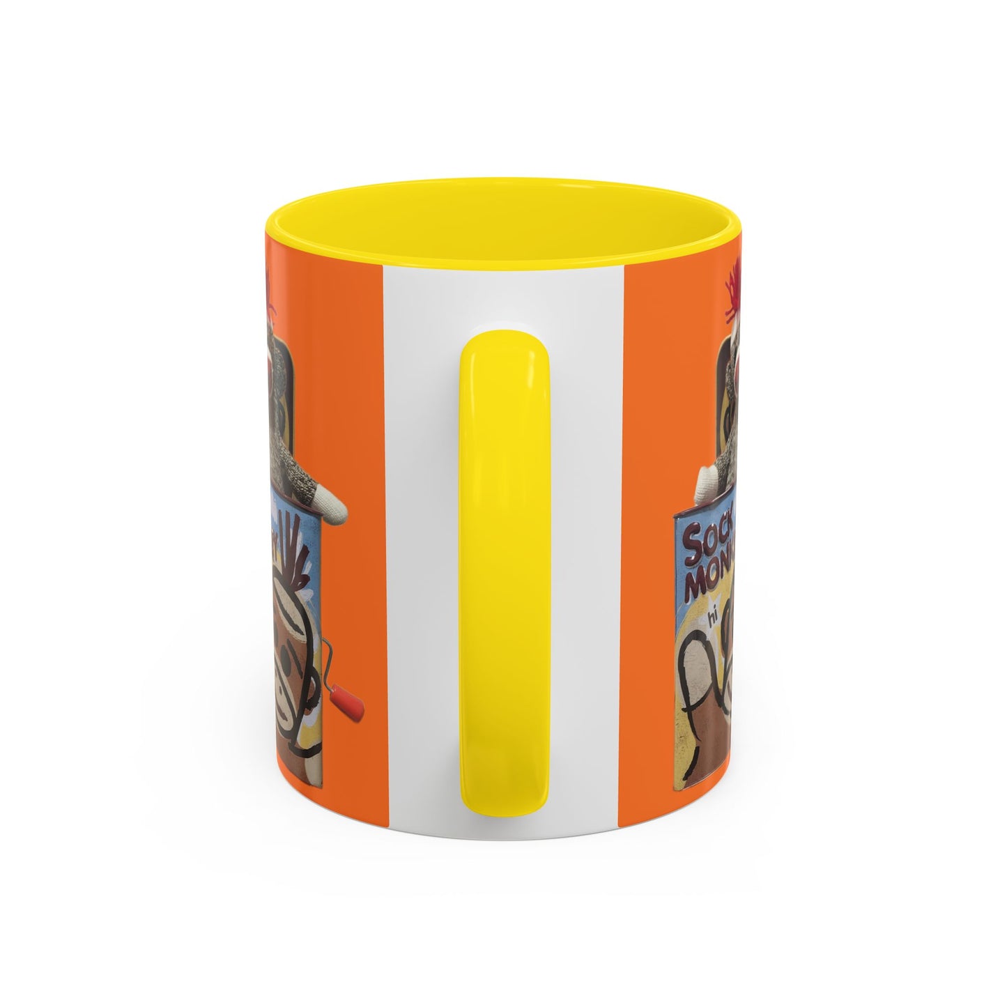 Sock Monkey Vintage Toy Accent Coffee Mug  Retro Kids and Adult Classic Memories
