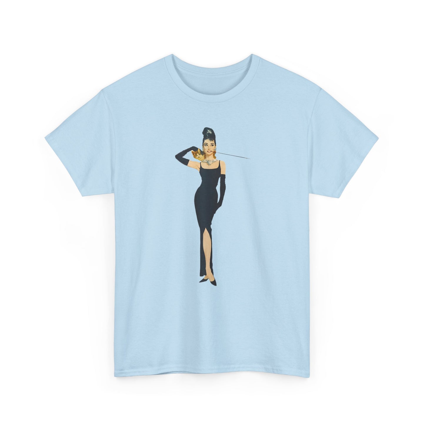 Elegant Lady Evening Dress Tee — Vintage Glam Woman Graphic T-Shirt