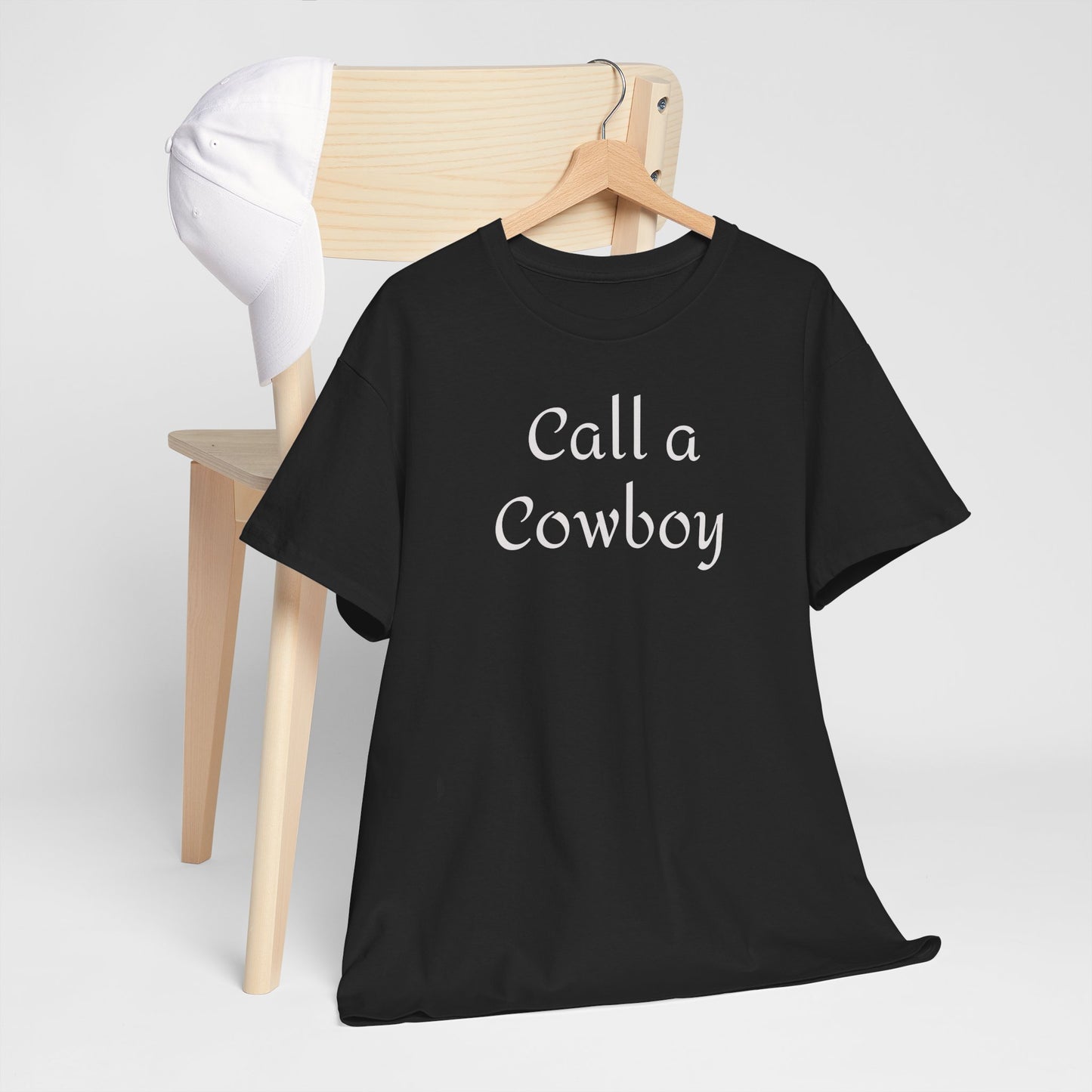 Call a Cowboy Tee | Western Text T-shirt, Rodeo Shirt