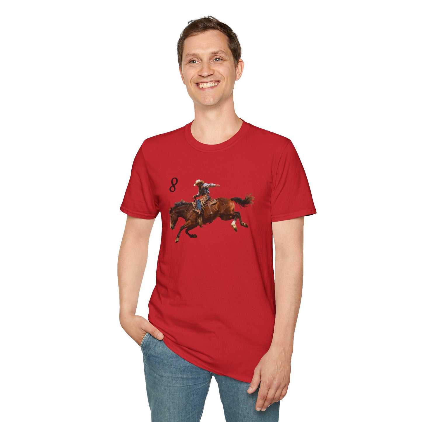 Cowboy on a Bucking Horse T-Shirt | Western Rodeo Shirt