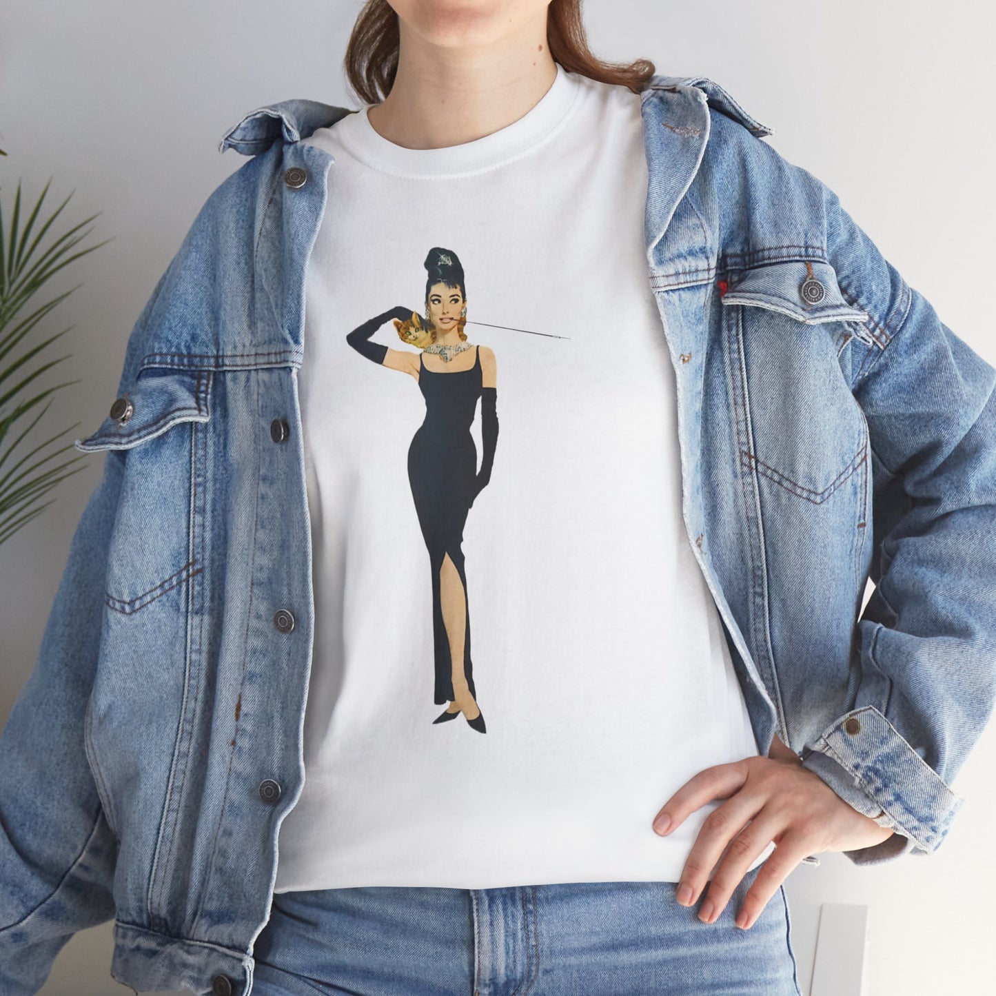 Elegant Lady Evening Dress Tee — Vintage Glam Woman Graphic T-Shirt