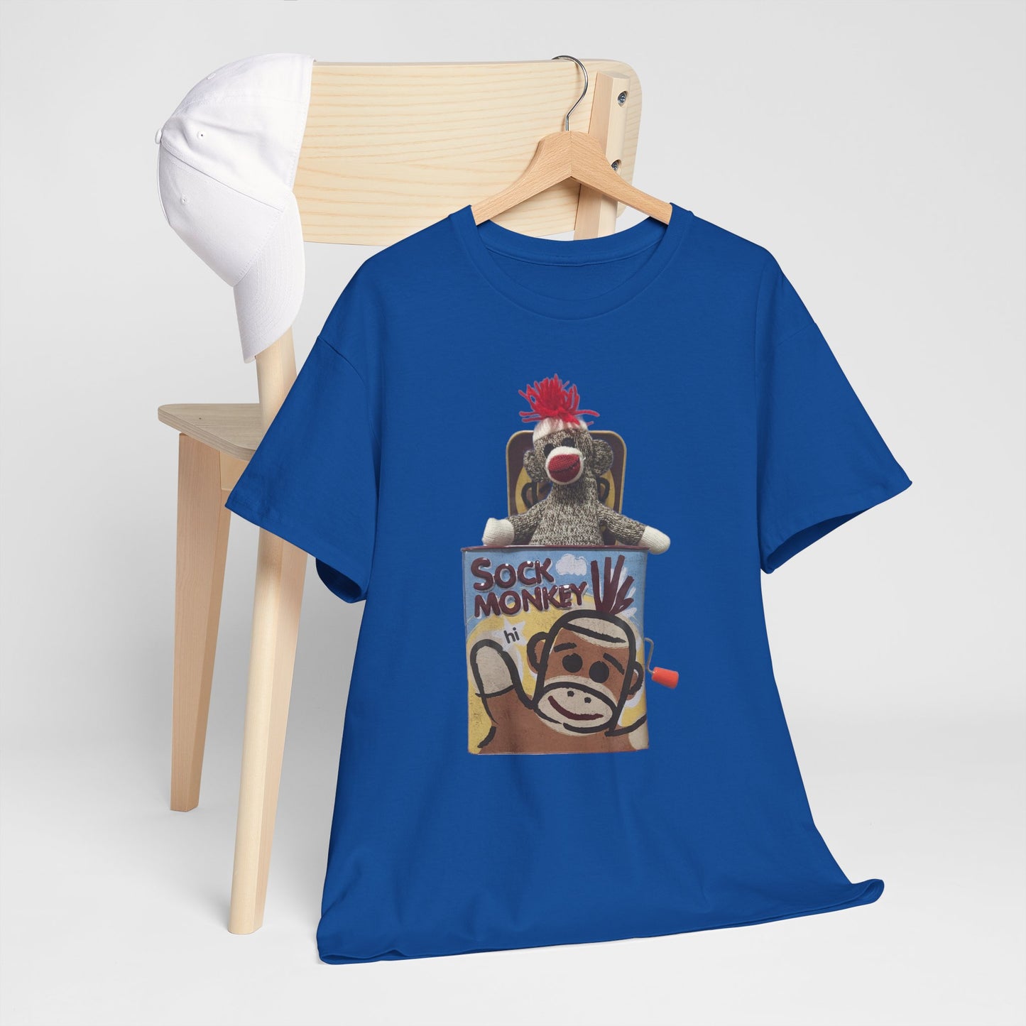 Sock Monkey Graphic T‑Shirt — Retro Toy Illustration Tee