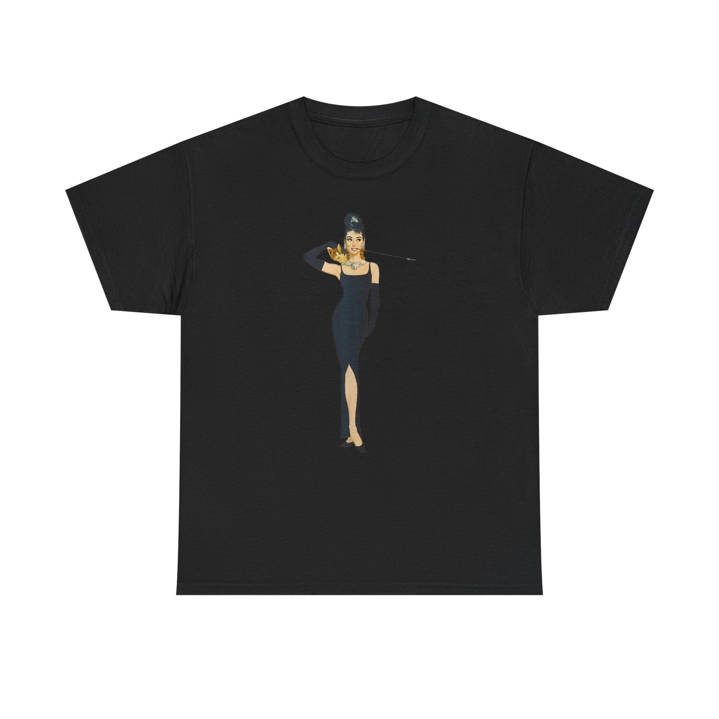 Elegant Lady Evening Dress Tee — Vintage Glam Woman Graphic T-Shirt