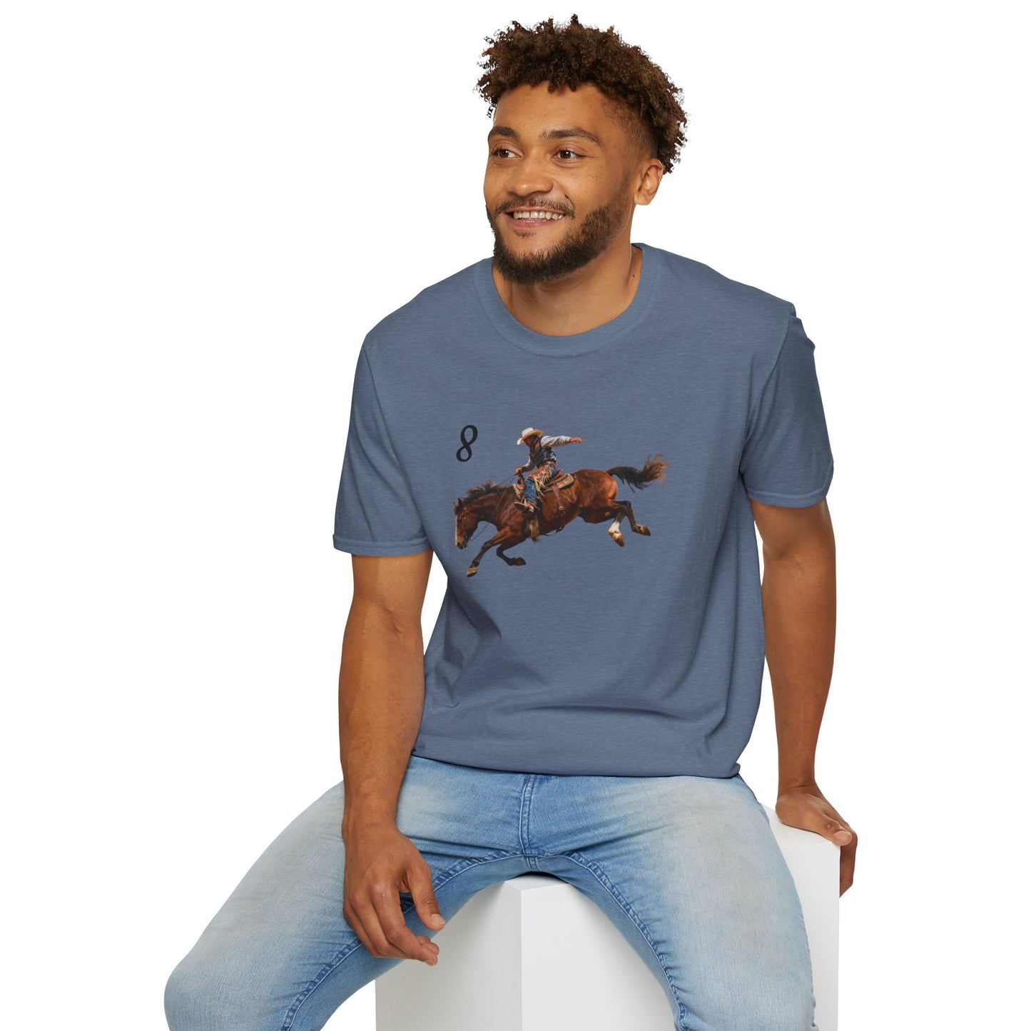 Cowboy on a Bucking Horse T-Shirt | Western Rodeo Shirt